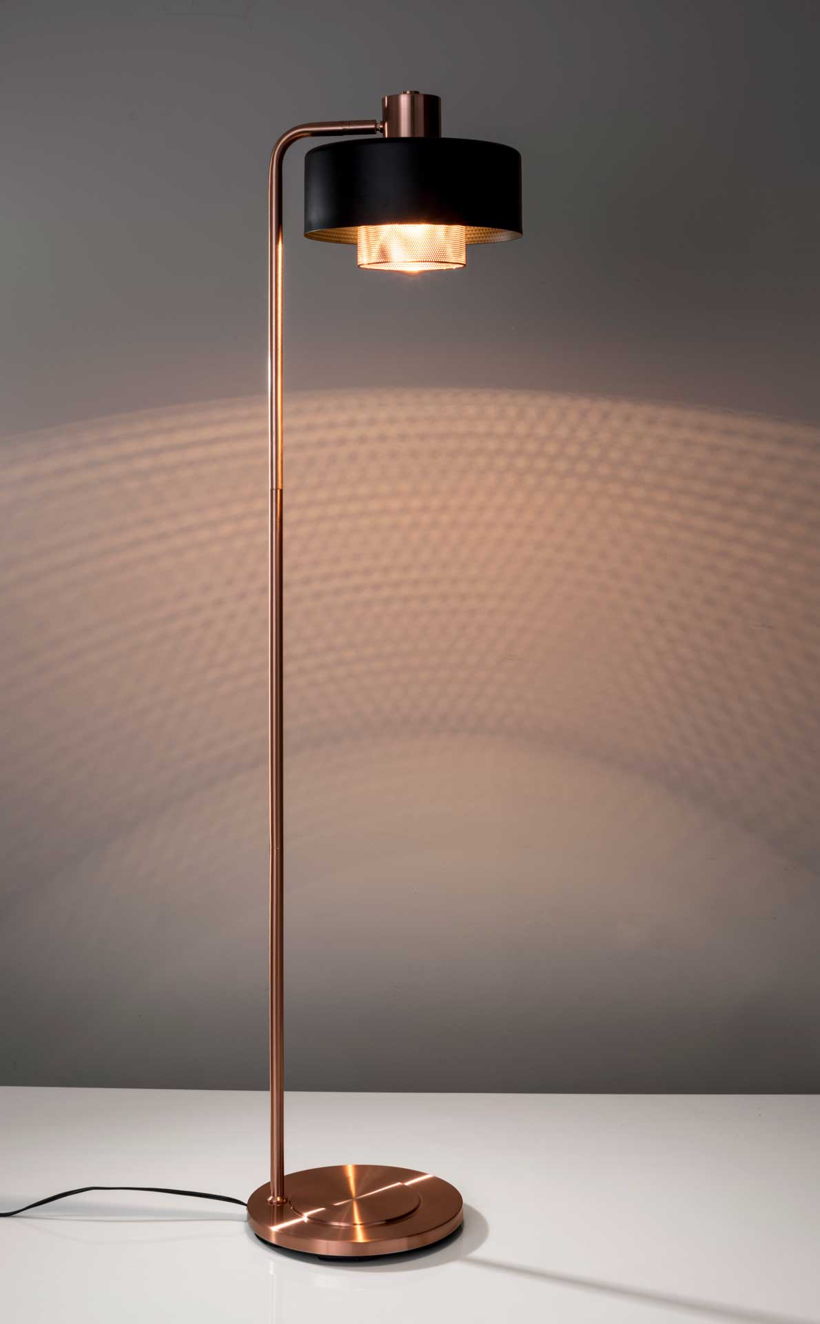 Brondby Floor Lamp Copper/Black