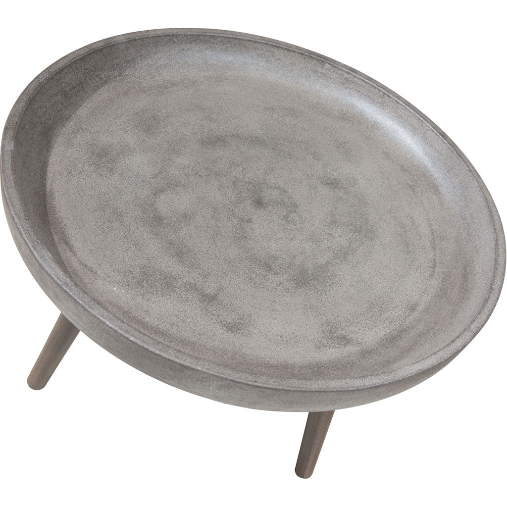 Bradley Side Table Cement & Natural