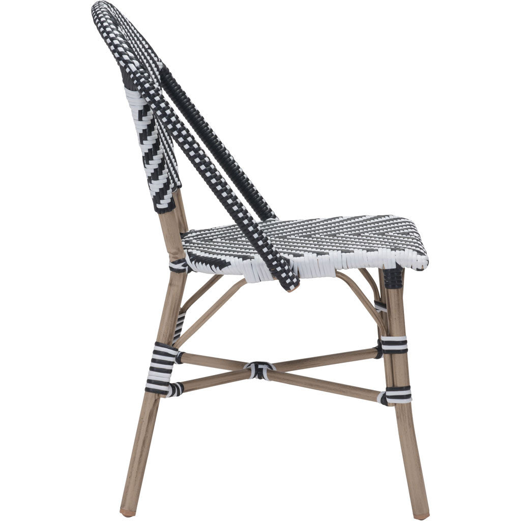 Parisian Dining Chair Black & White (Set of 2)
