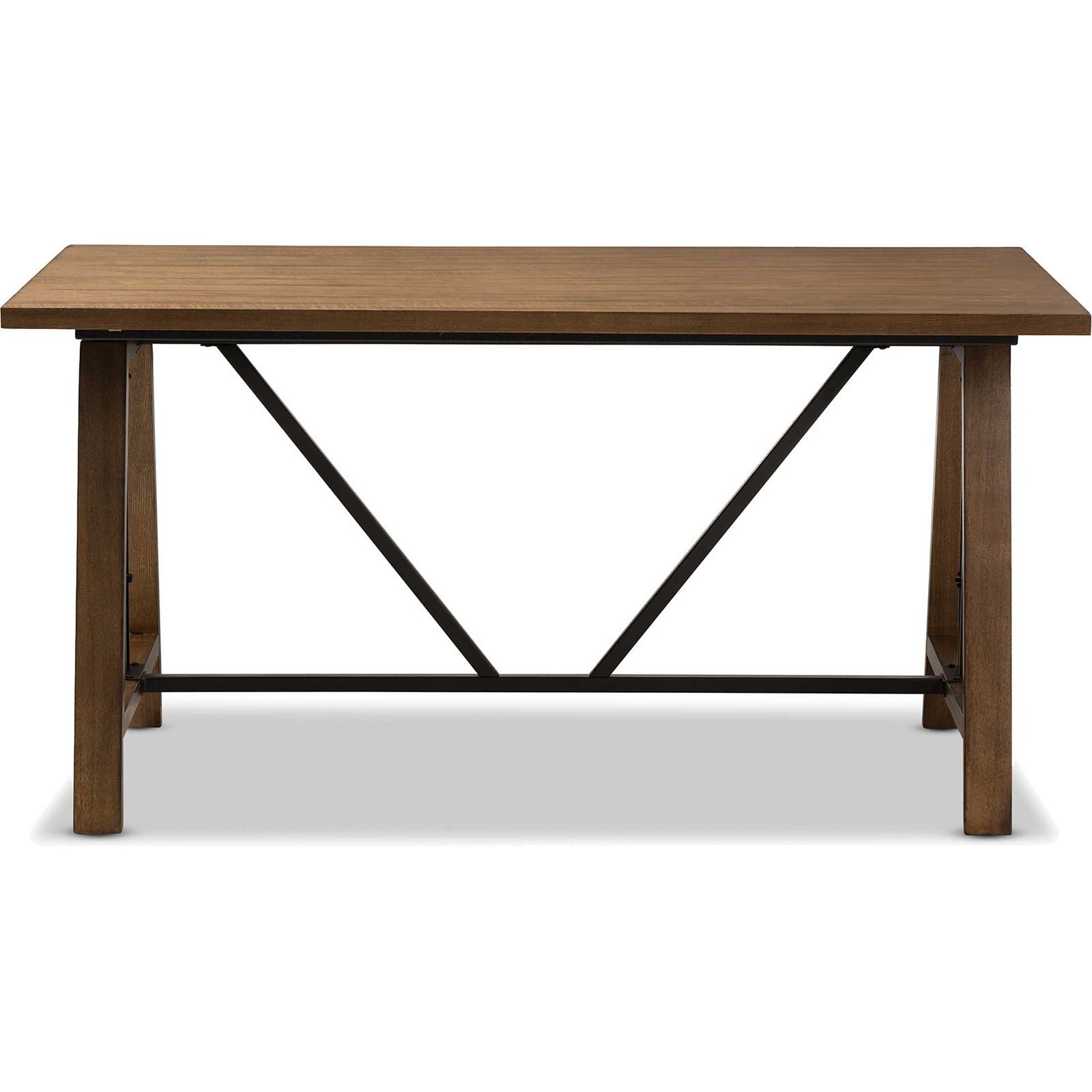 Niam Adjustable Height Desk Brown/Black