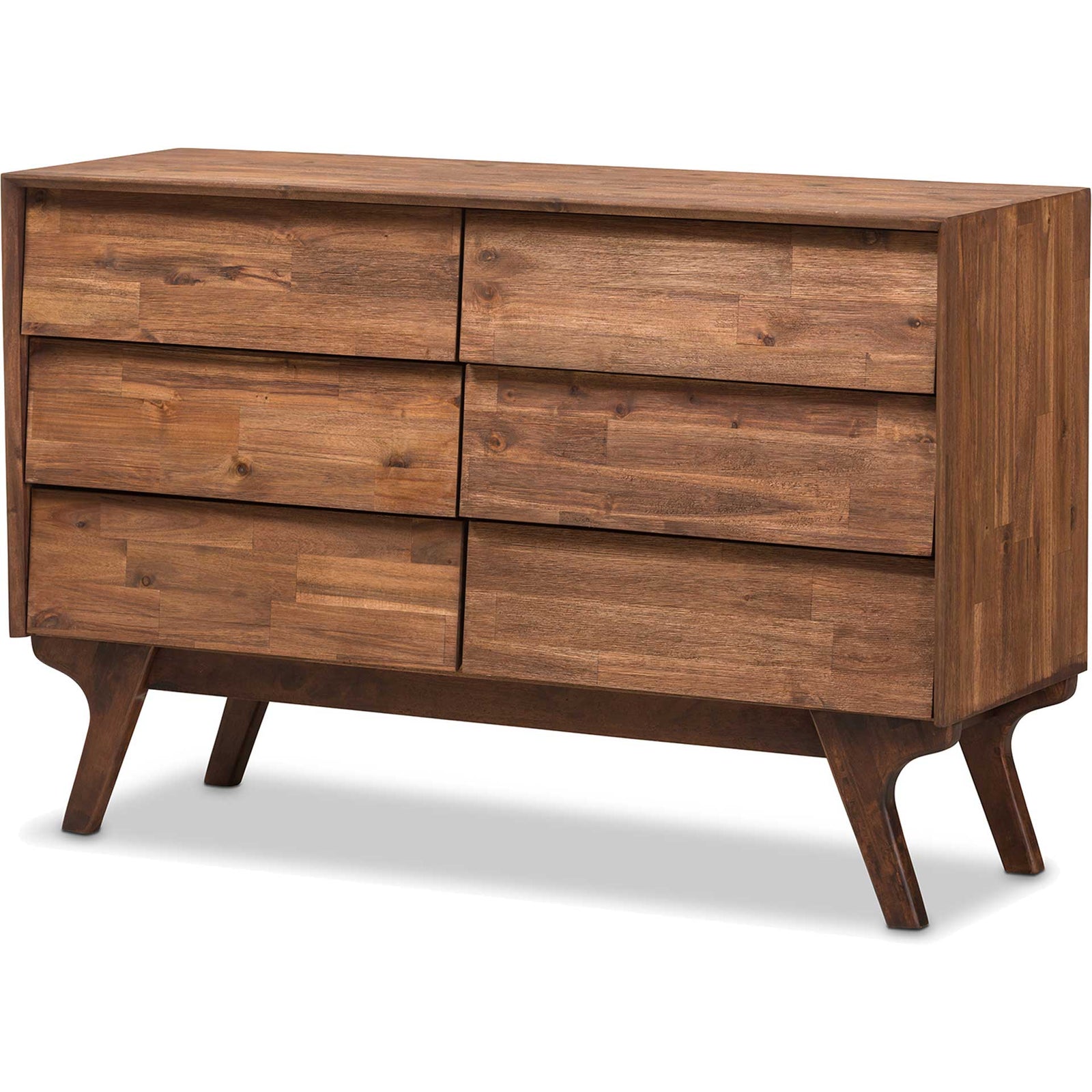 Siara 6-Drawer Dresser Brown