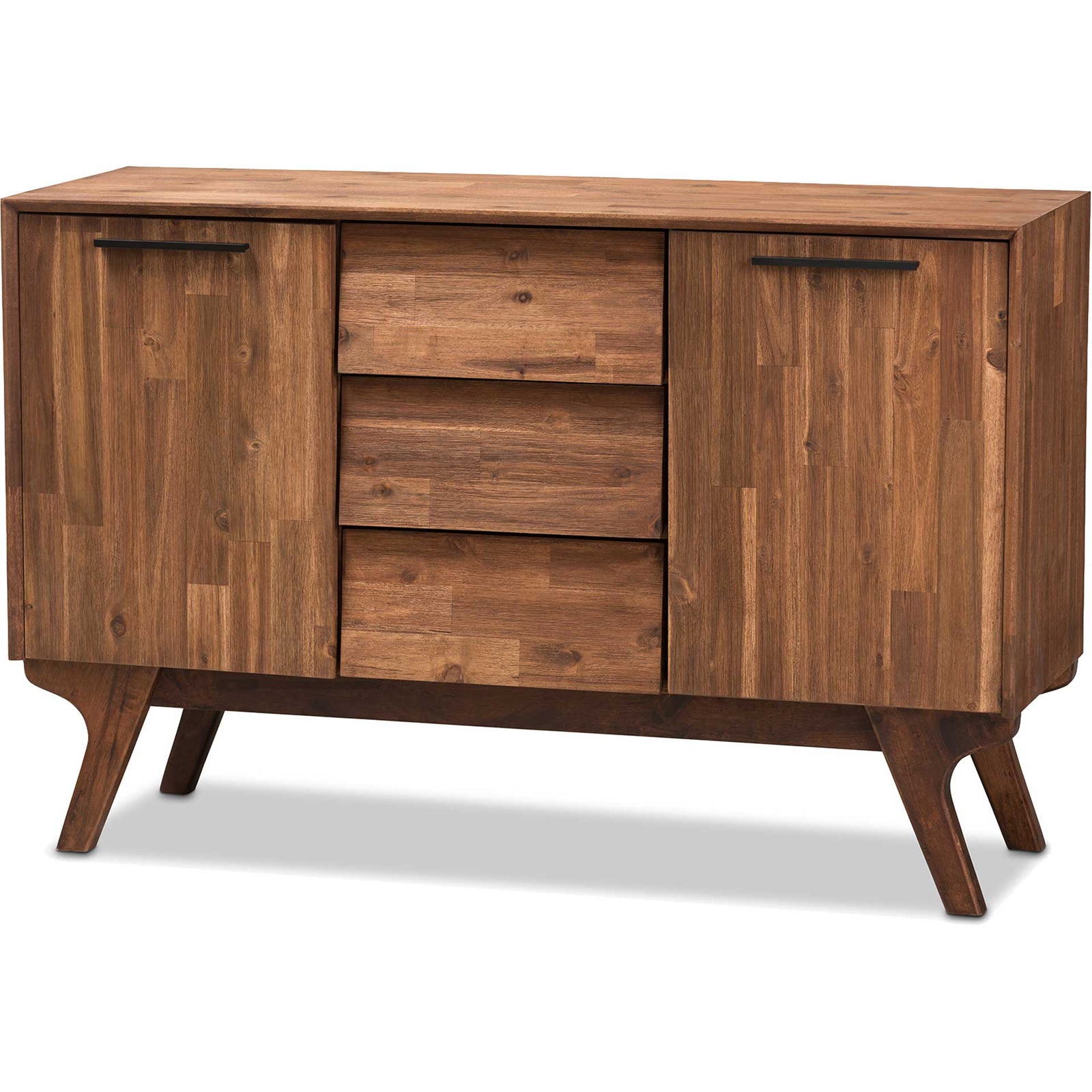 Siara 3-Drawer Sideboard Brown