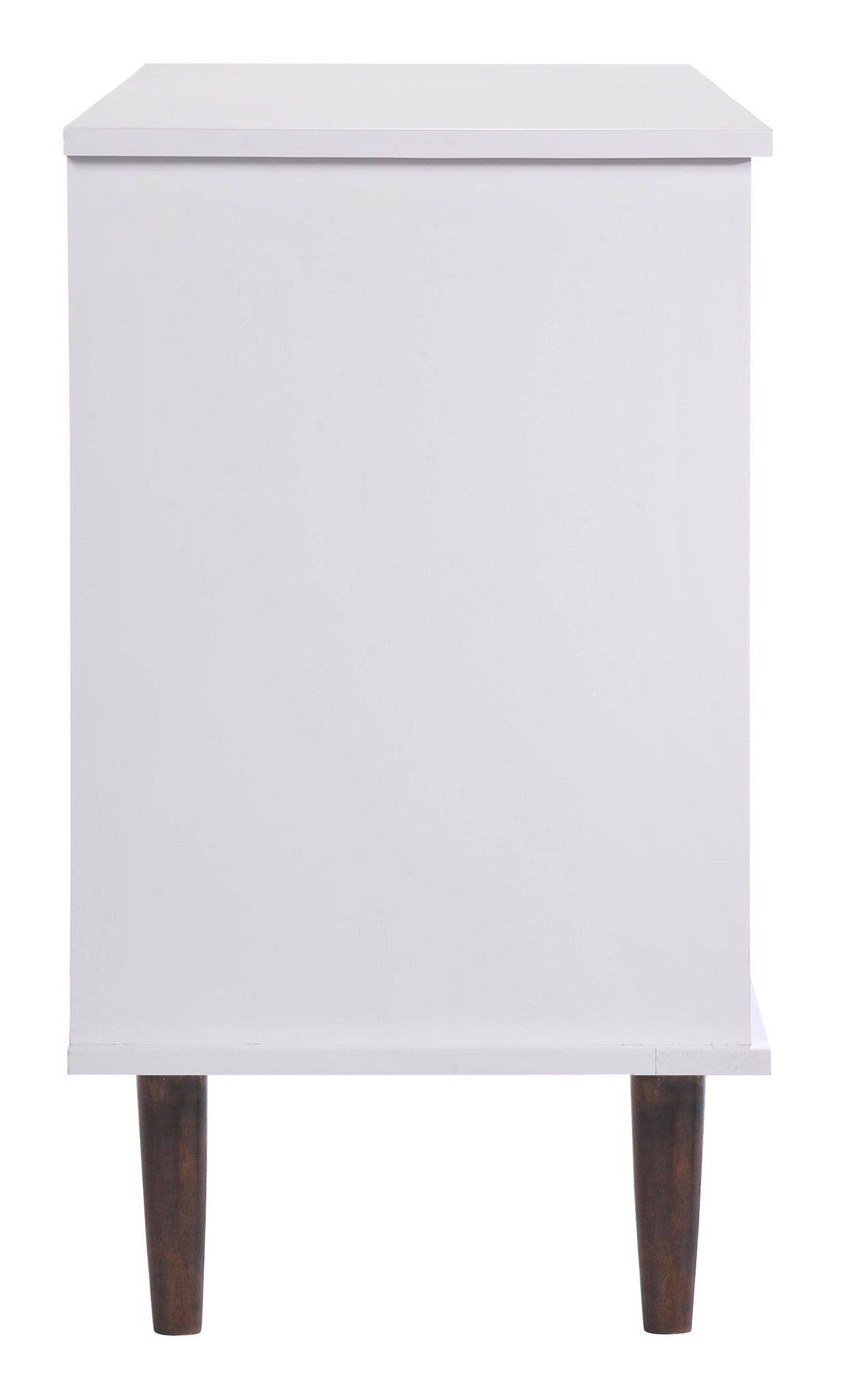 Seaton Double Dresser Walnut & White