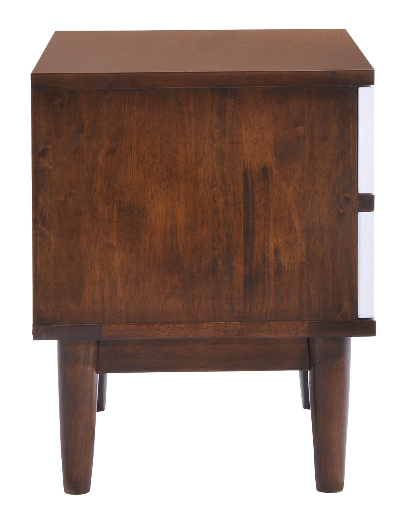 Lan Night Stand Walnut & White