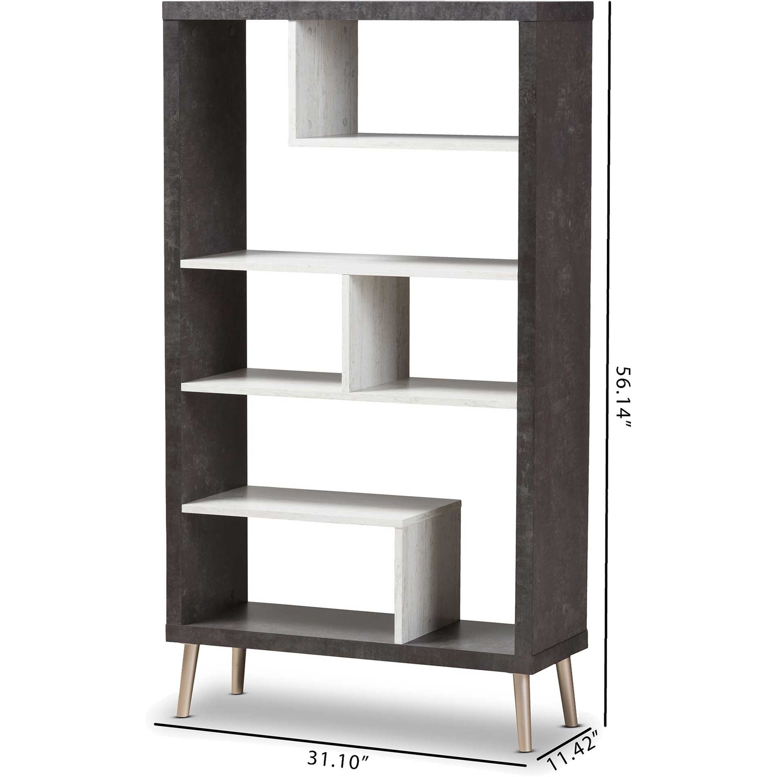 Athena Display Shelf Dark Gray/Light Gray