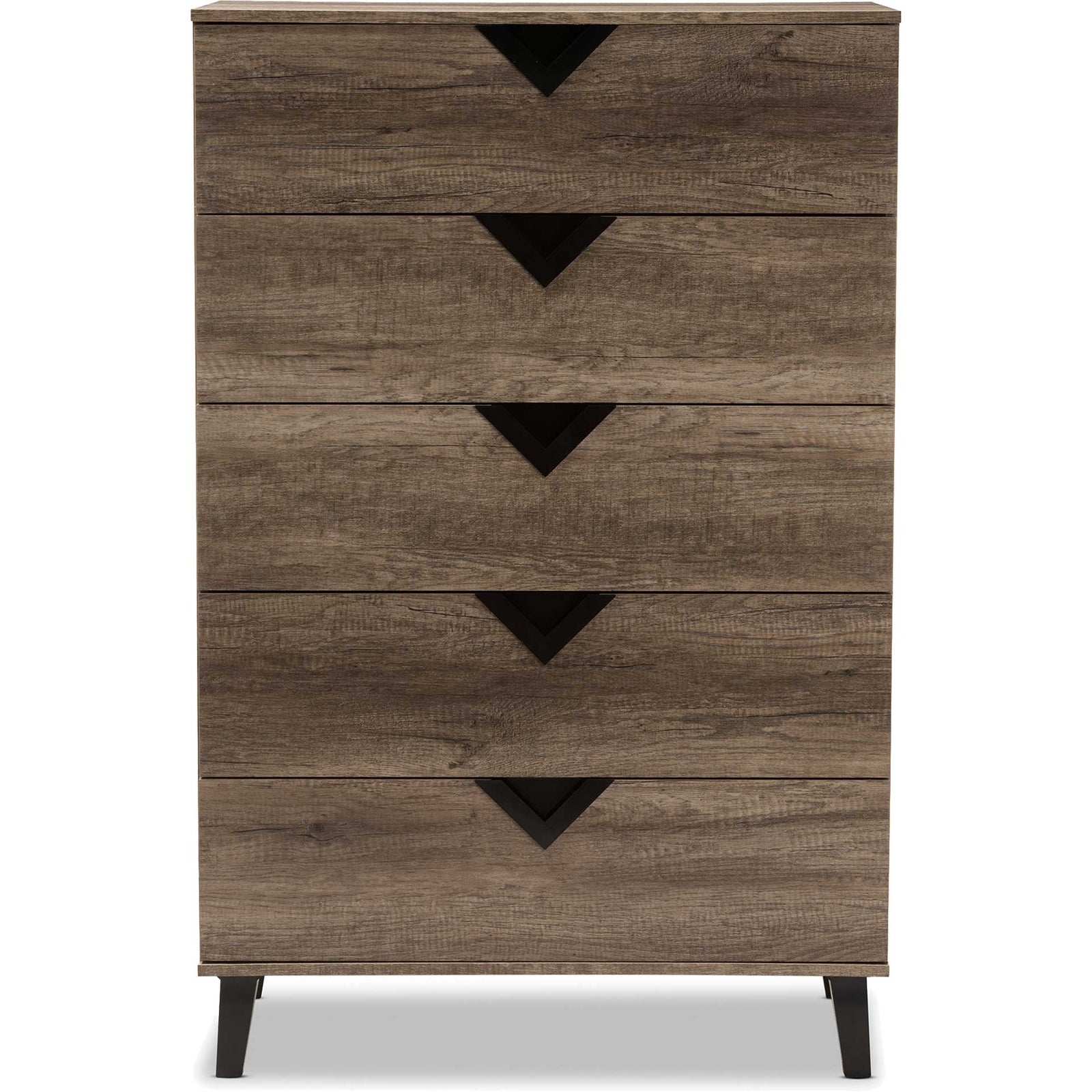 Waverly 5-Drawer Chest Light Brown
