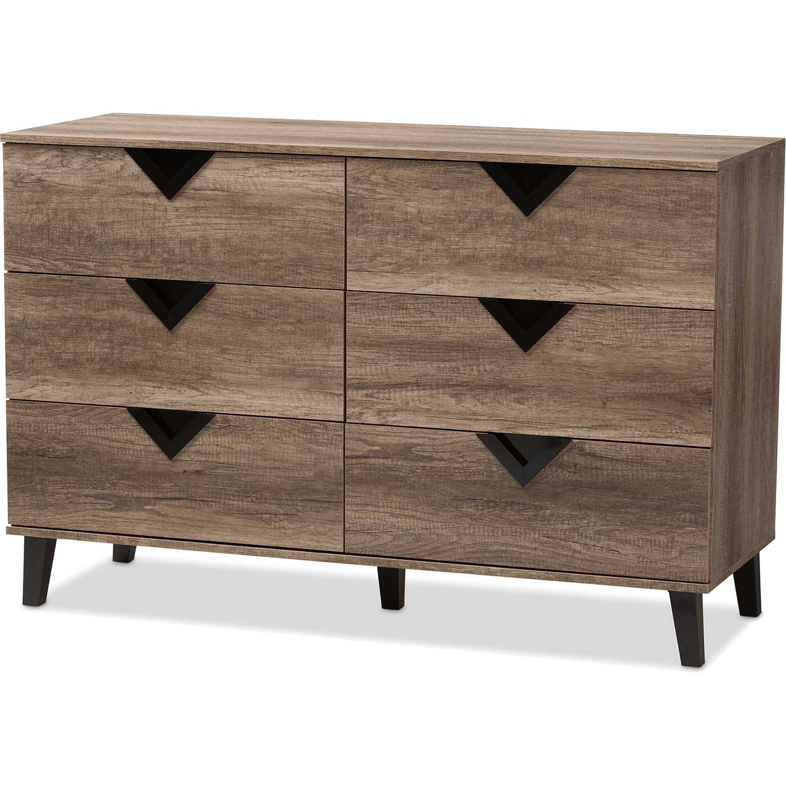 Waverly 6-Drawer Chest Light Brown