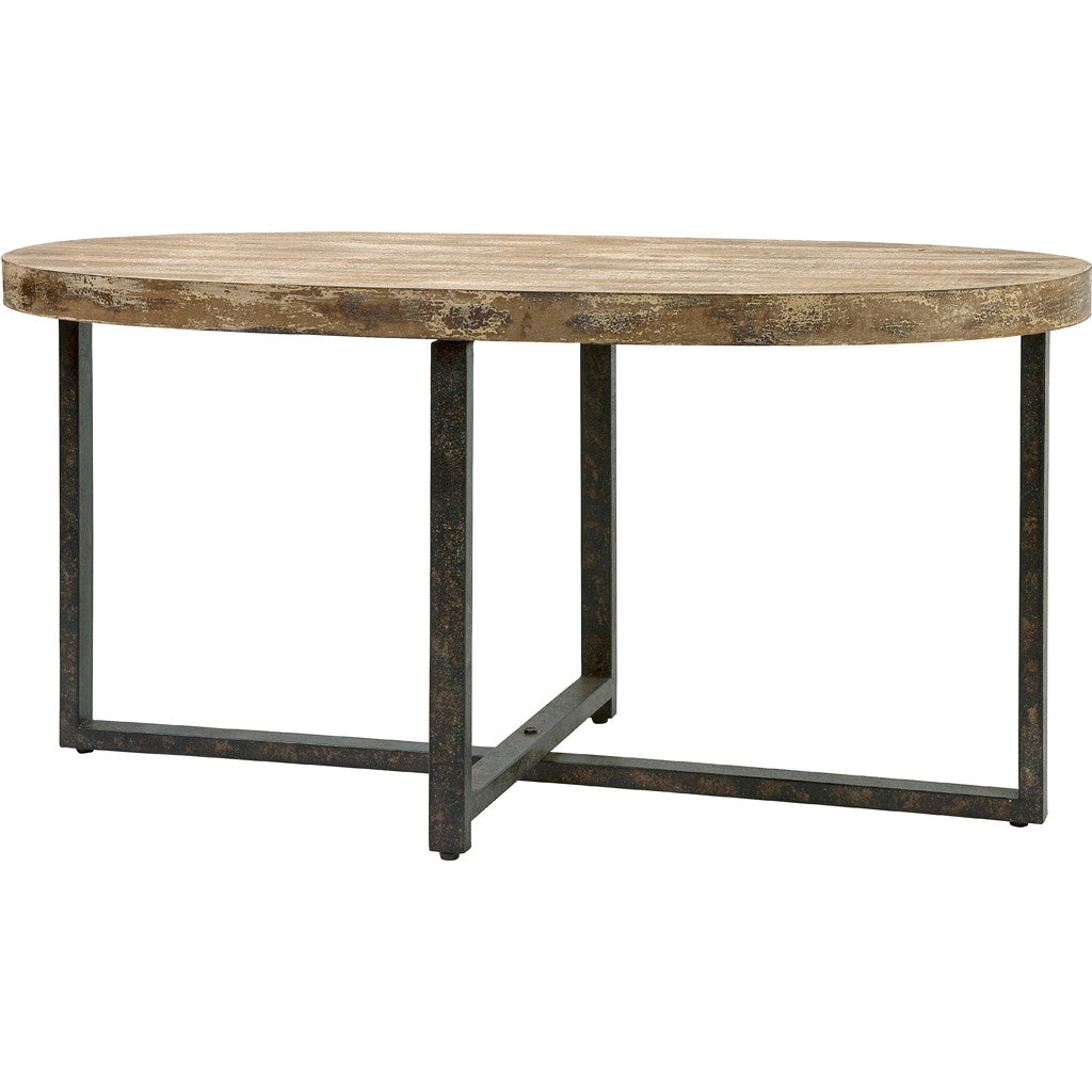 Lamb Wood and Iron Coffee Table