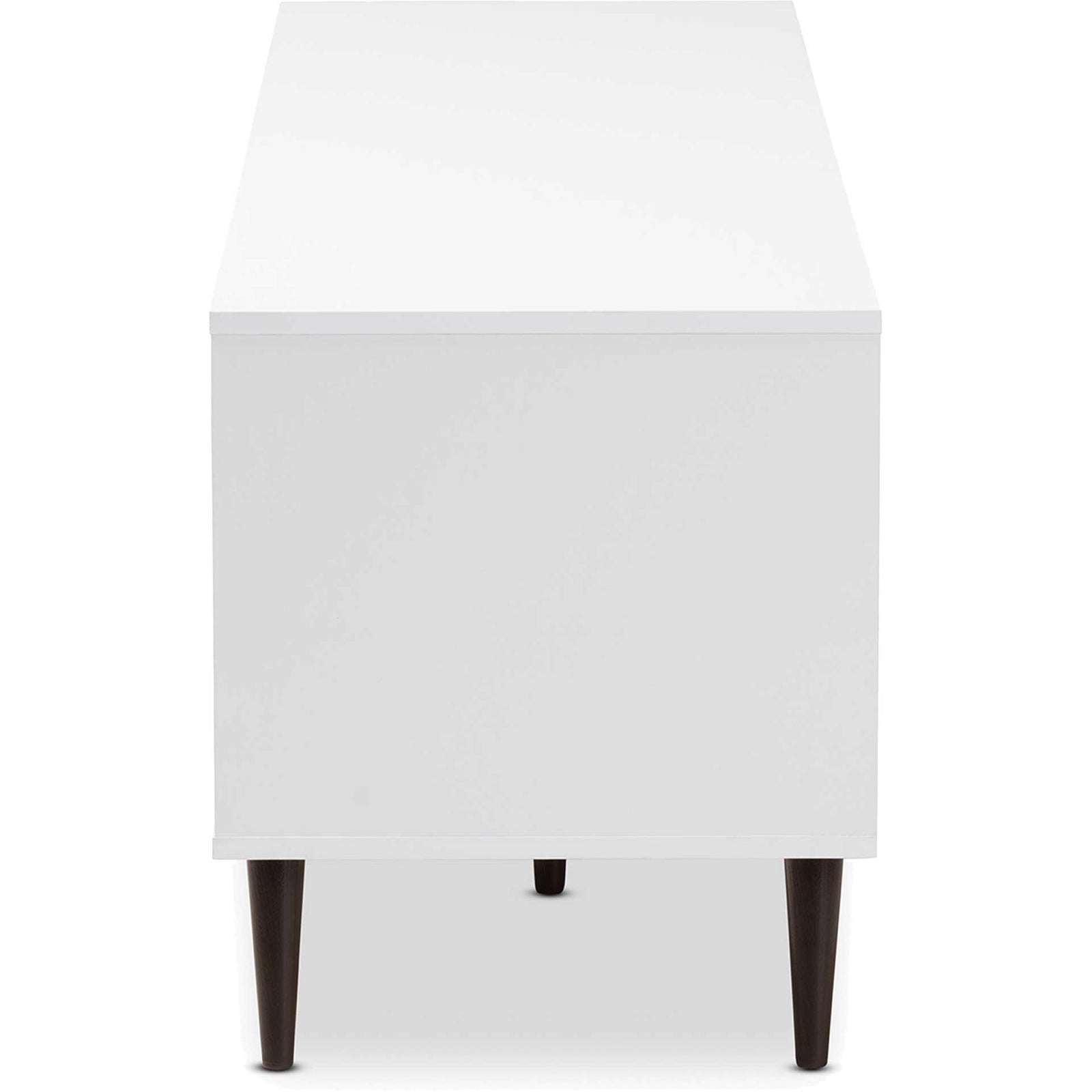 Barbara 6-Shelf TV Stand White/Oak