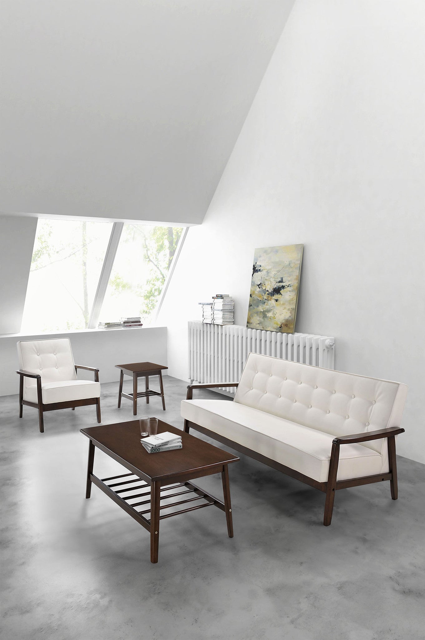 Avera Sofa White