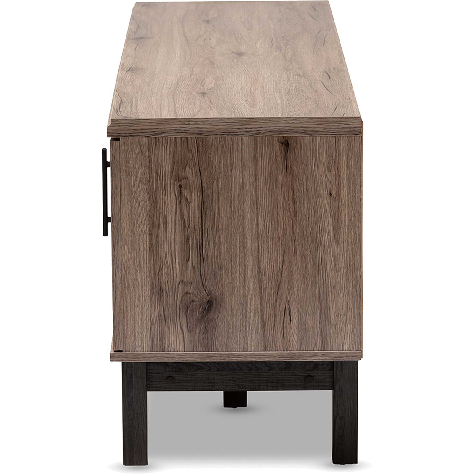 Ariel 2-Door TV Stand Oak/Black