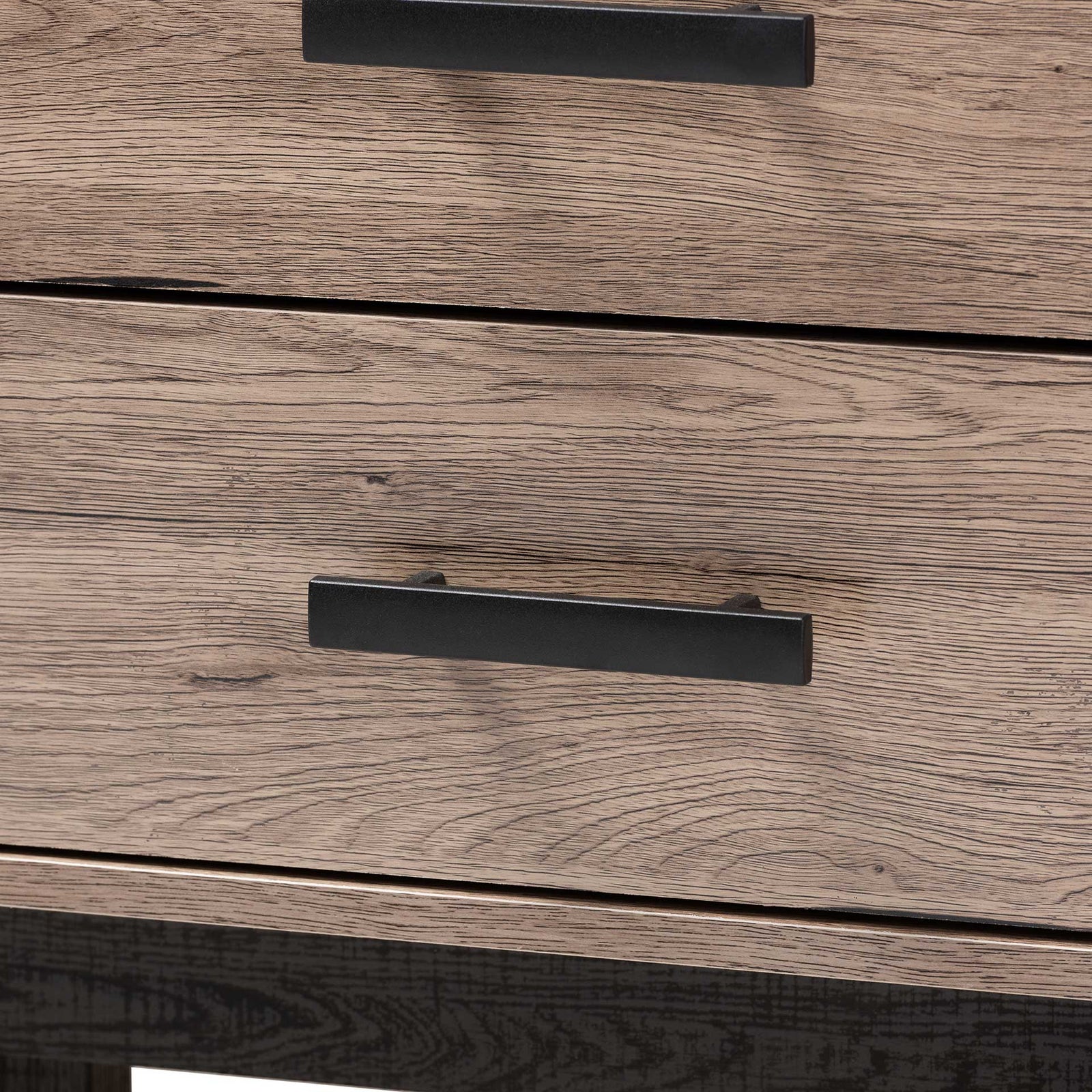 Ariel 4-Drawer TV Stand Oak/Black