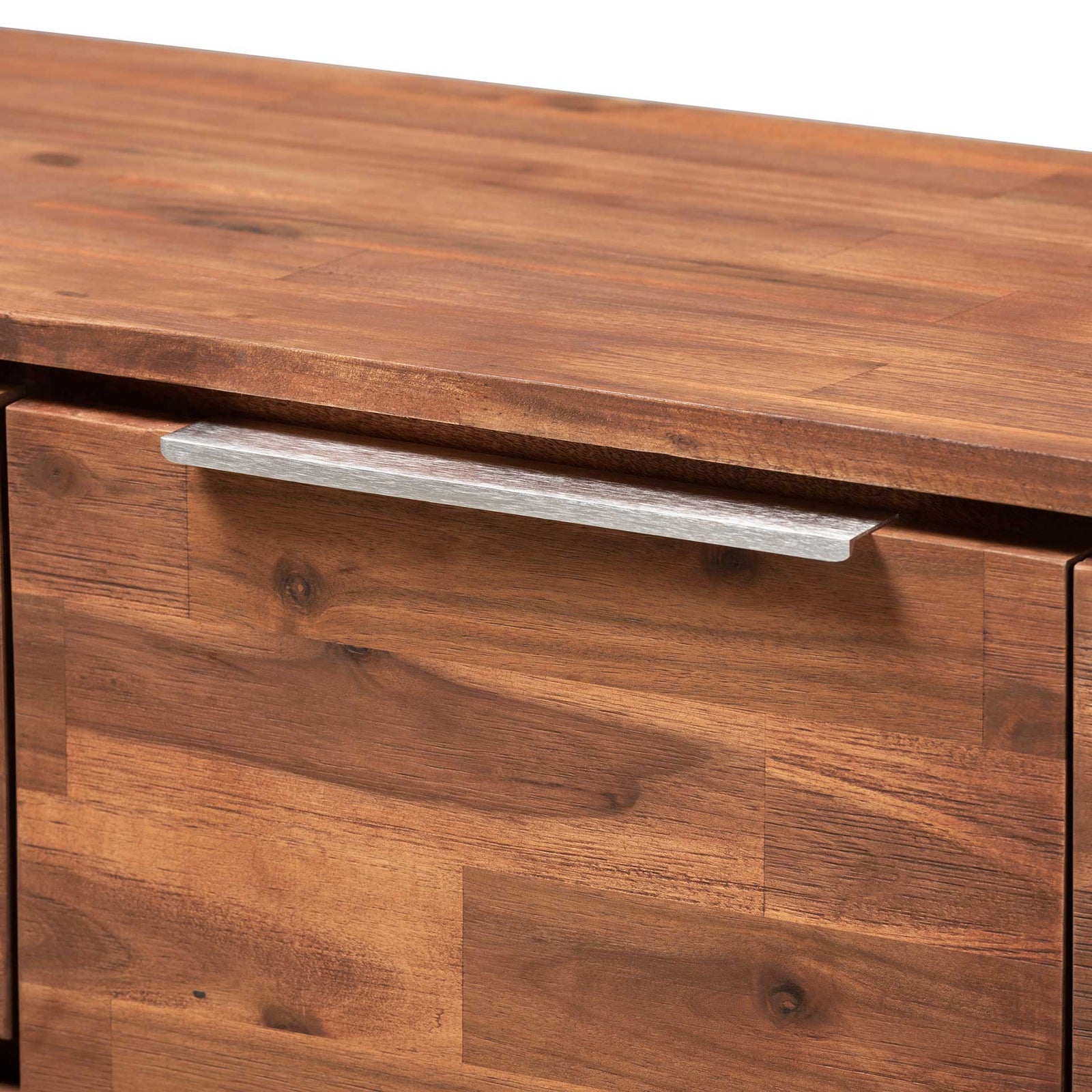 Seattle 3-Drawer Wood Server Golden Oak