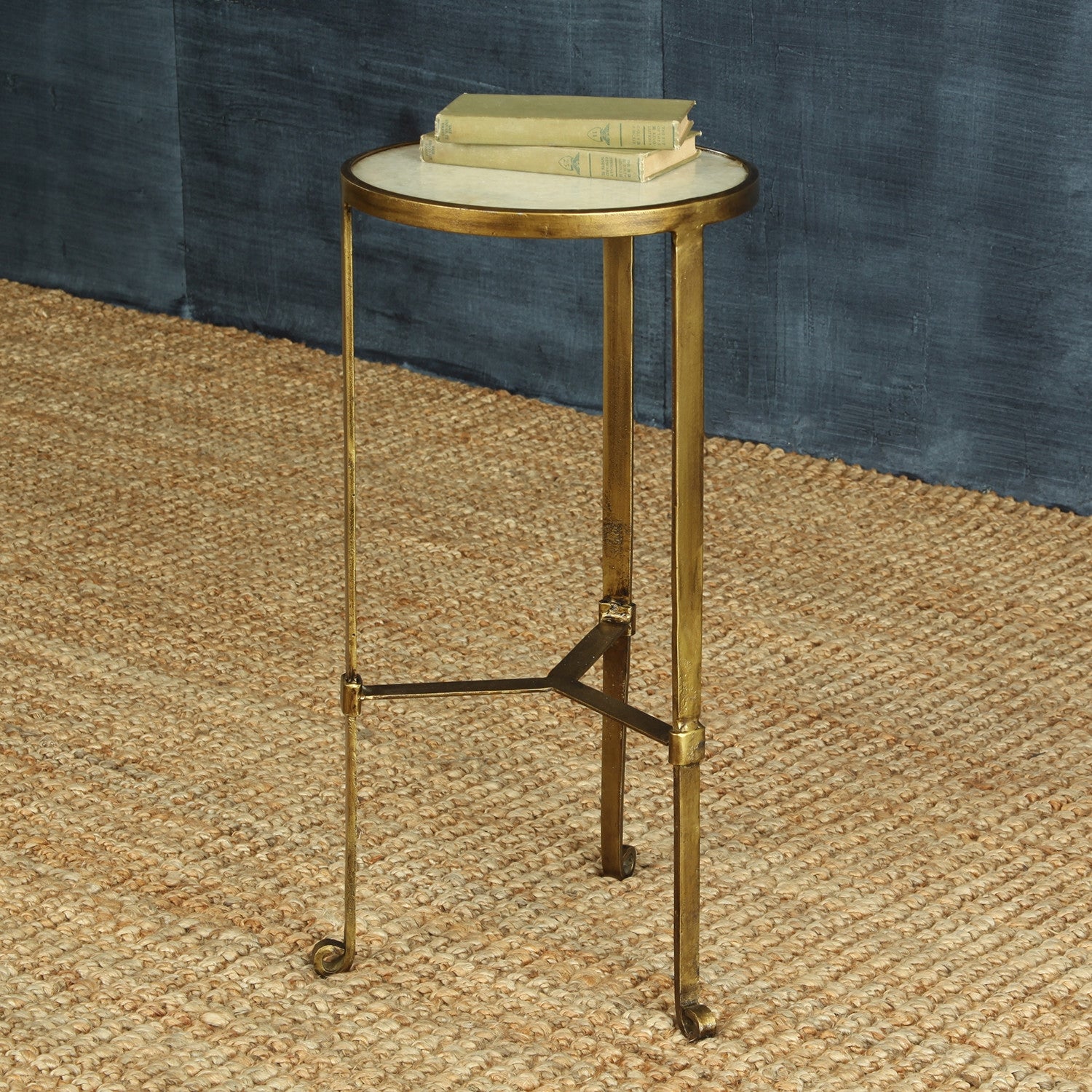 Seraph Iron & Stone Side Table