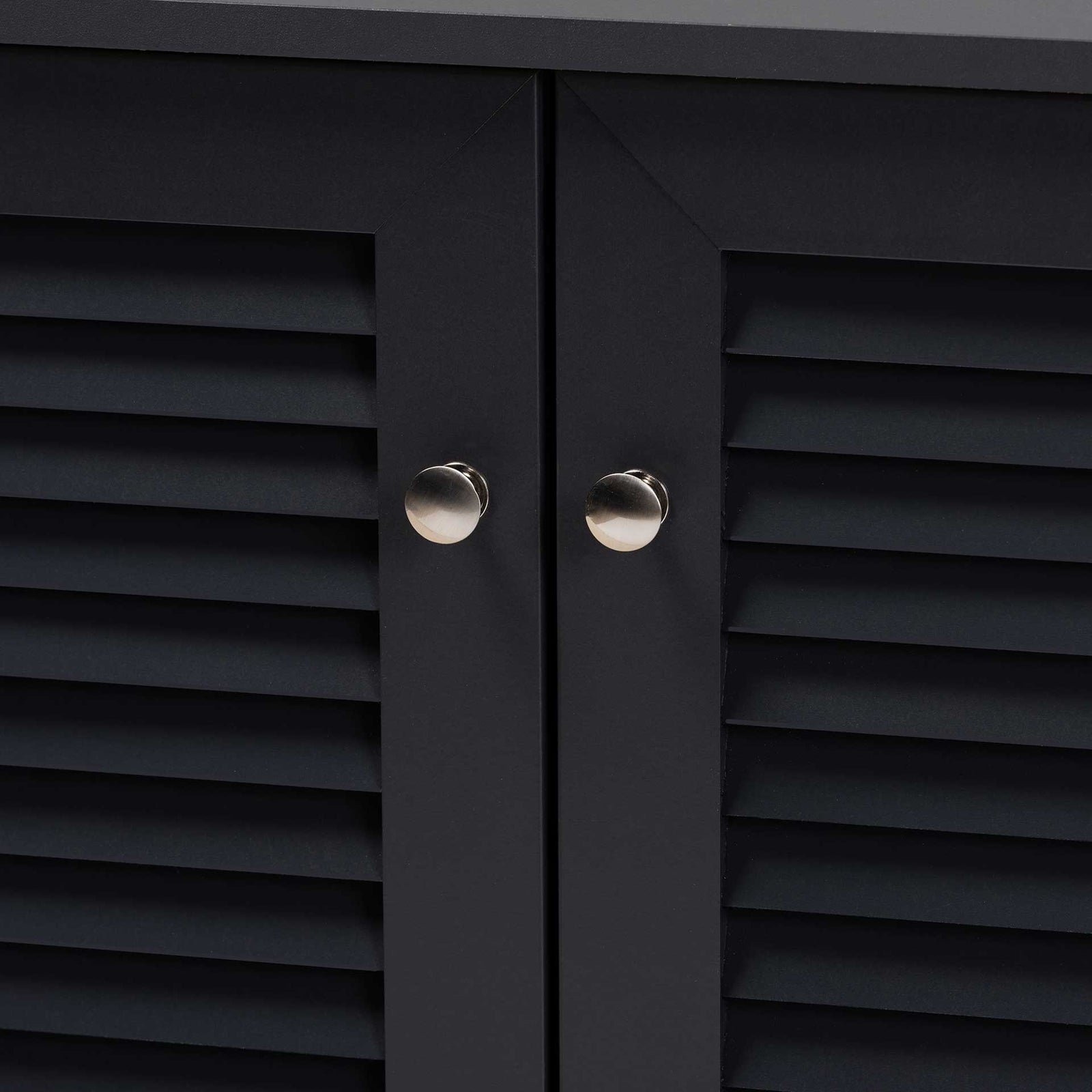 Seattle 8-Shelf Wood Shoe Cabinet Gray