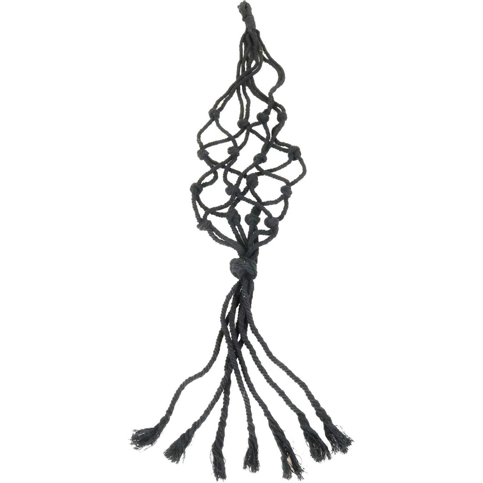 Macrame Hanger Cotton Black