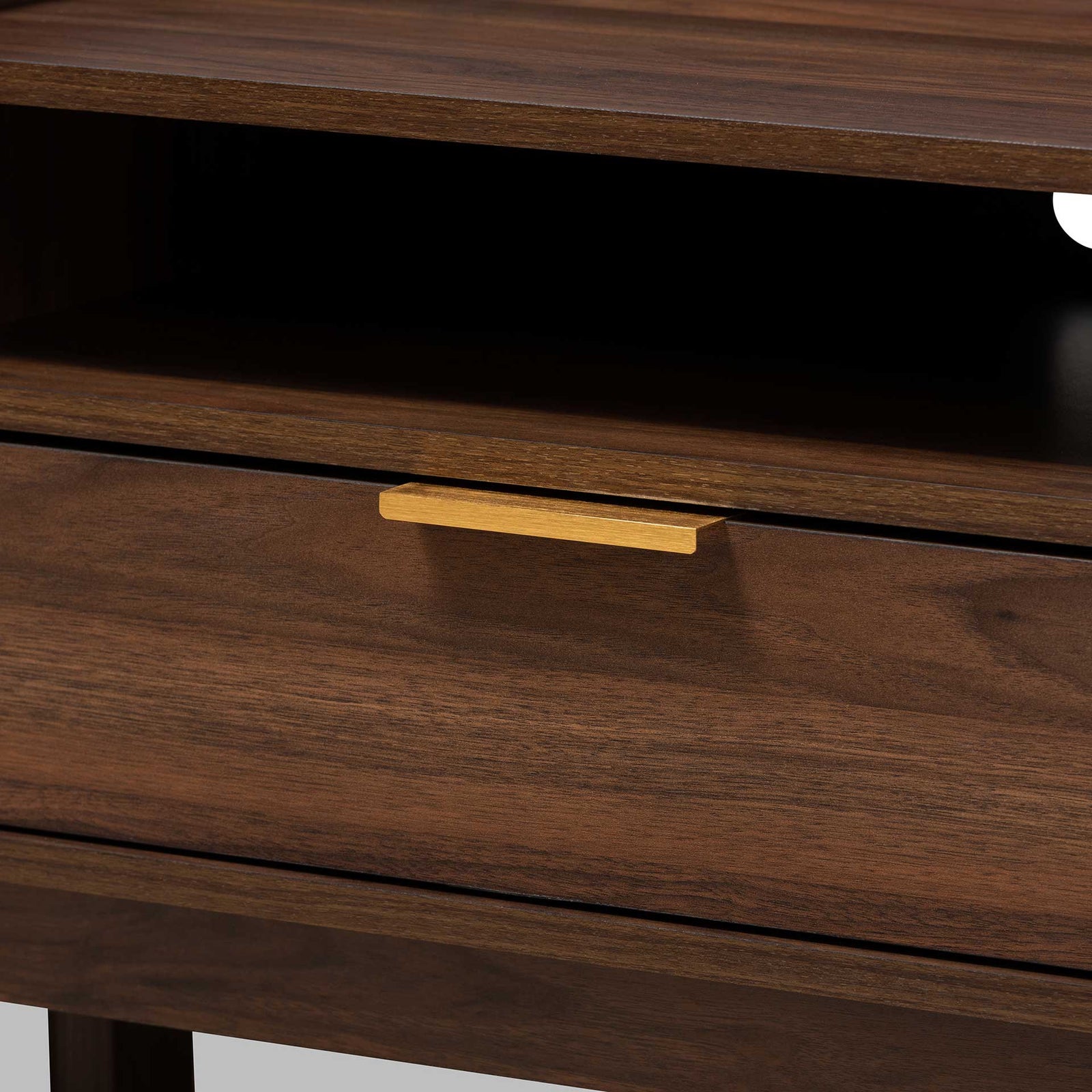 Leara 2-Drawer TV Stand Walnut