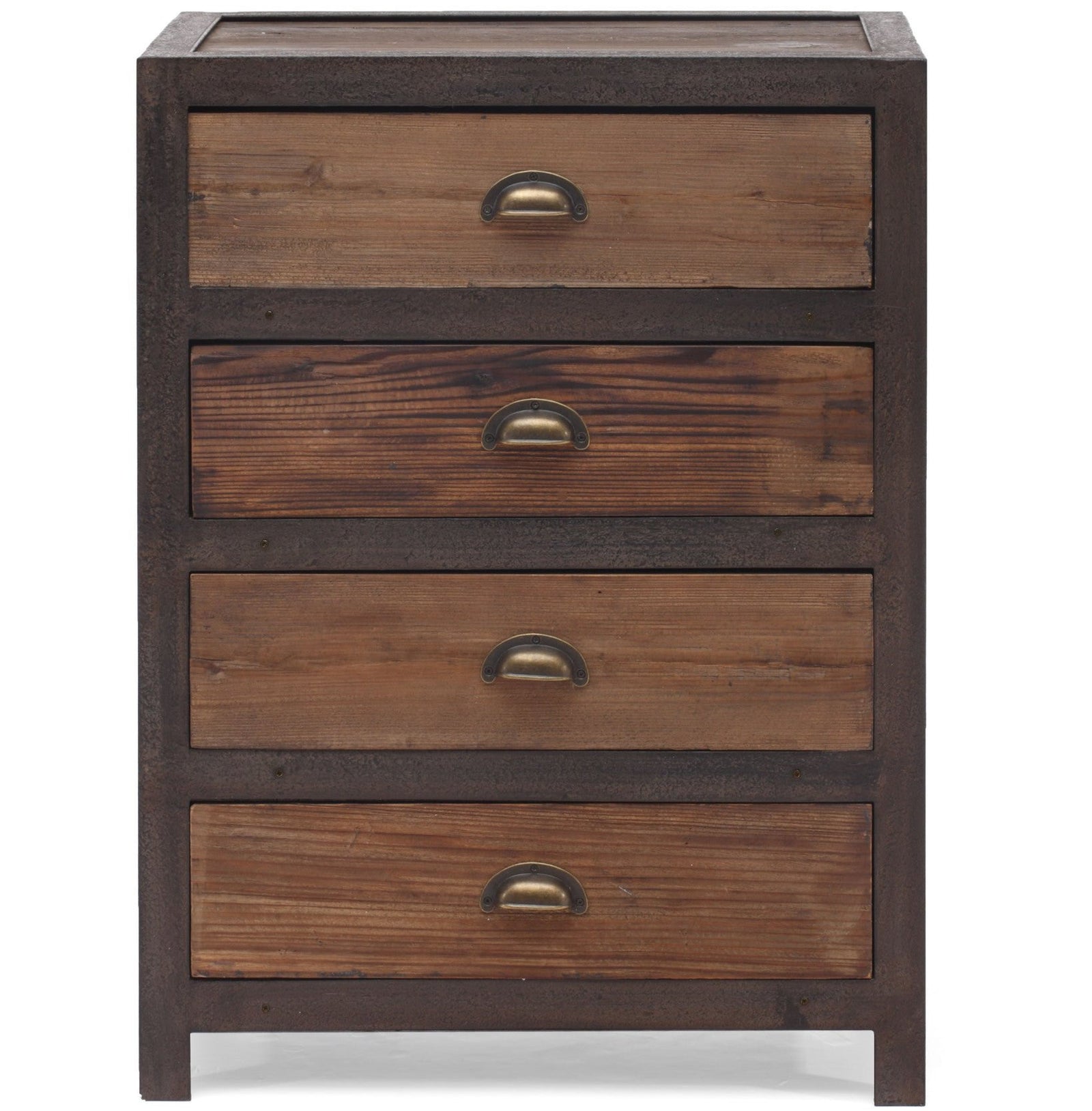 Franklin 4 Drawer Cabinet Distressed Natural