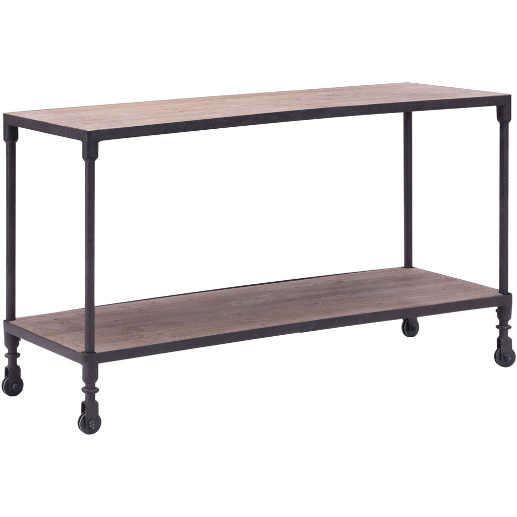 Mansfield Wide 2 Level Shelf Distressed Natural