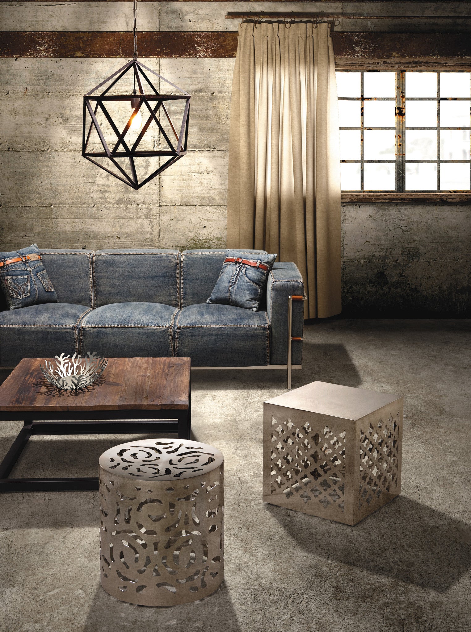 Cambridge Square Coffee Table Distressed Natural