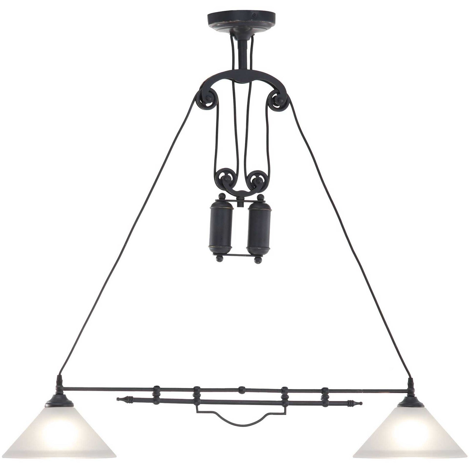 Aalburg Ceiling Lamp Antique Black Gold