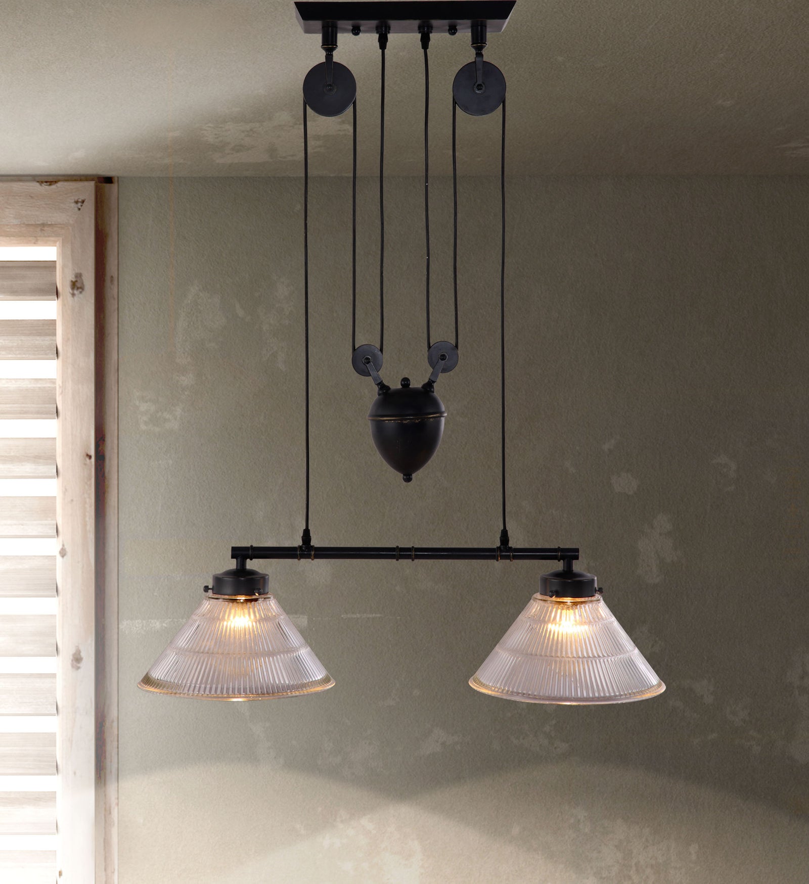 Geldrop Ceiling Lamp Antique Black Gold