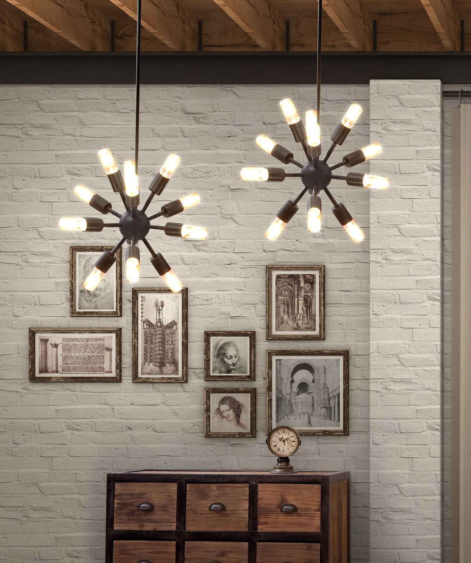 Seraph Ceiling Lamp Small Rust