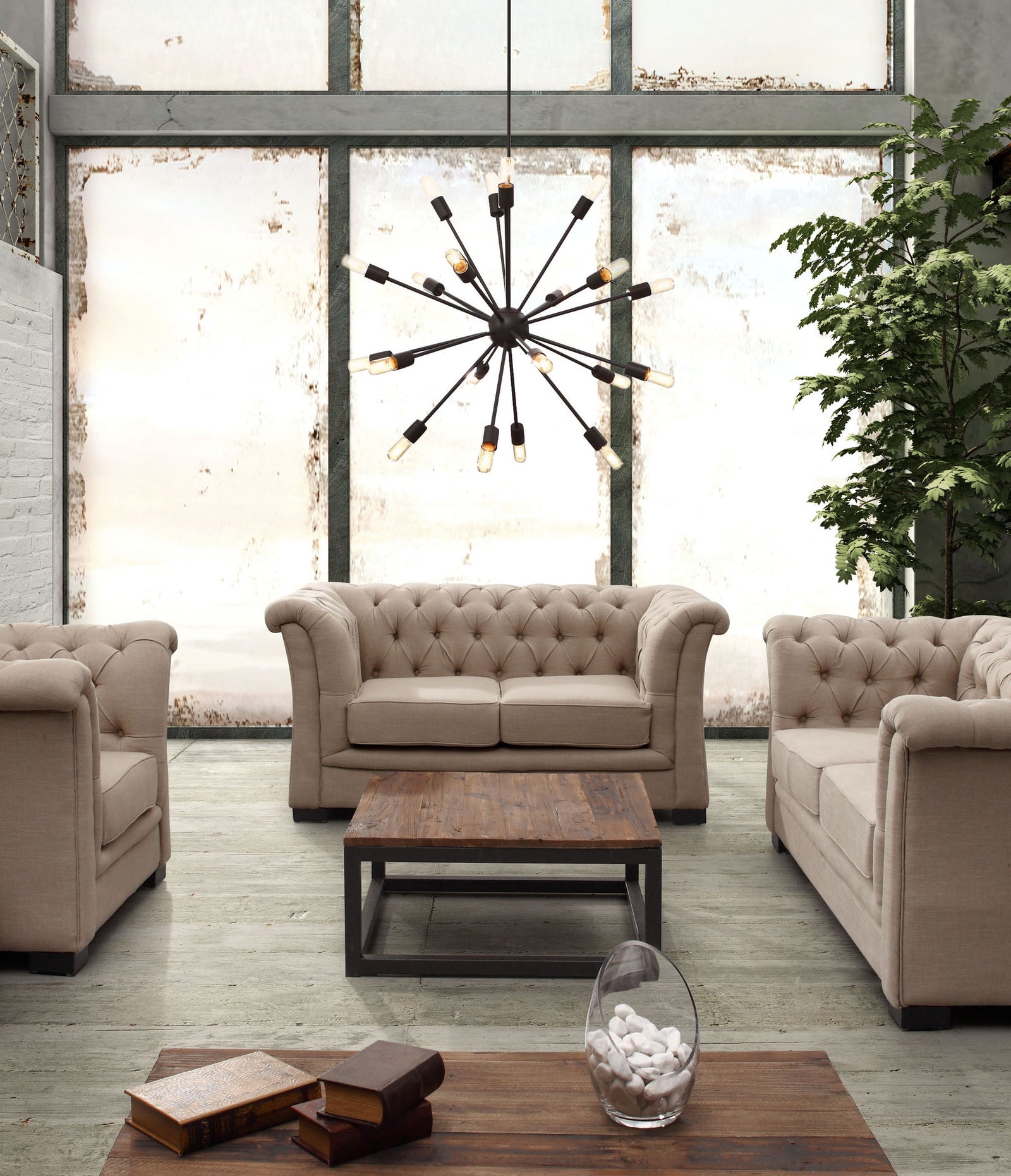 Seraph Ceiling Lamp Large Rust