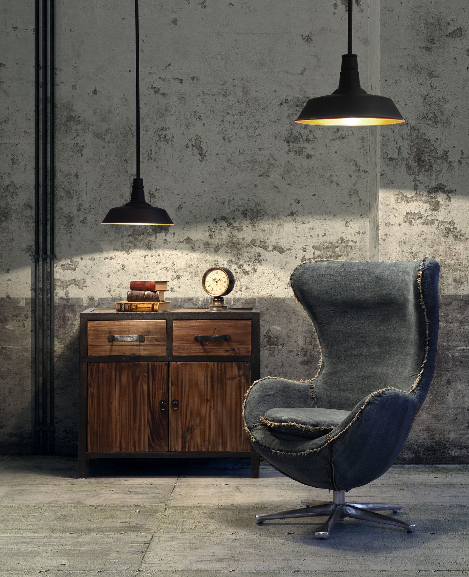 Tiel Ceiling Lamp Rust