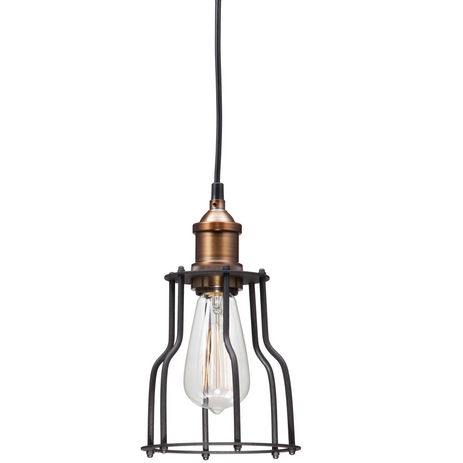 Apache Ceiling Lamp Black & Copper