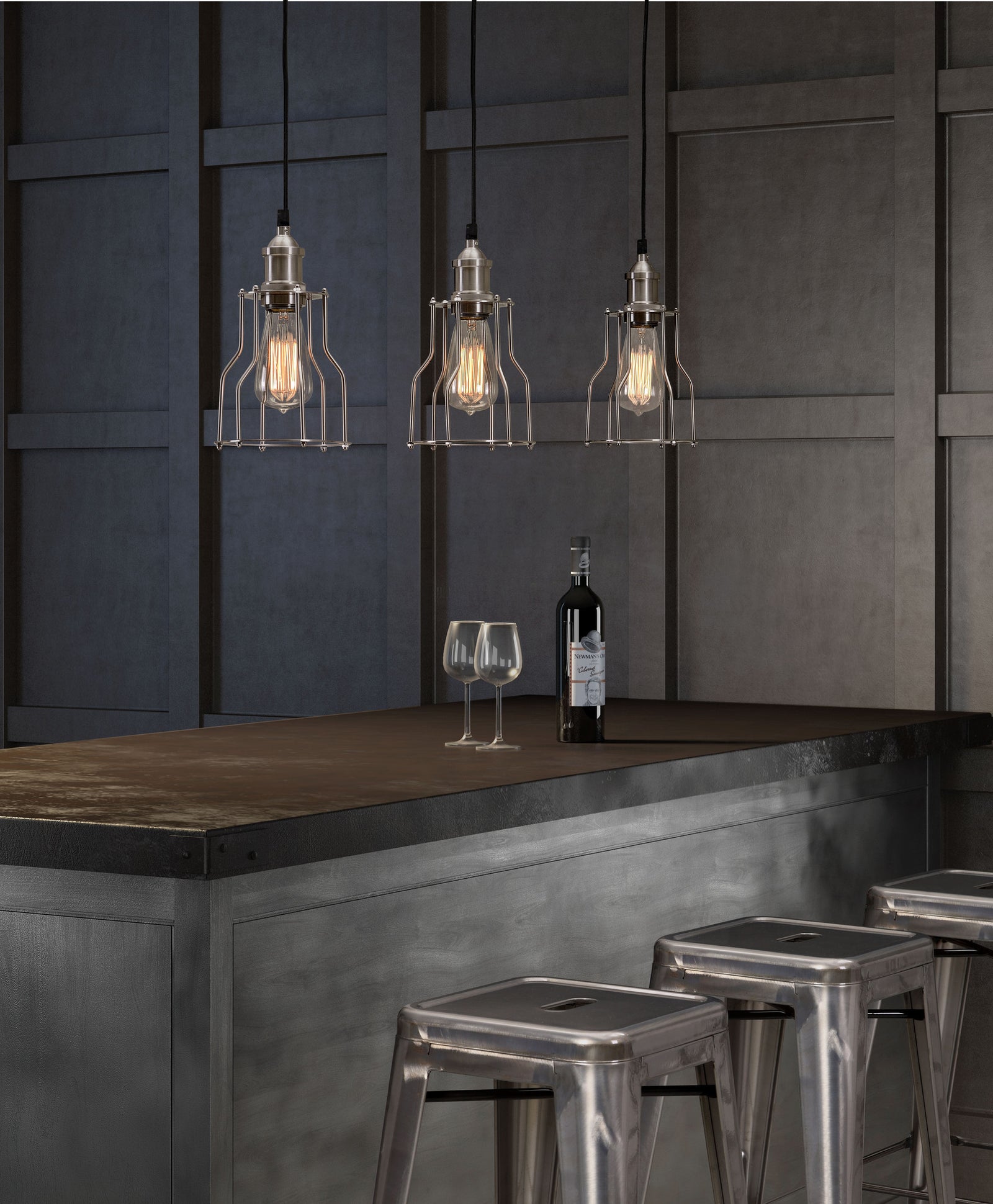 Ankaran Ceiling Lamp Nickel