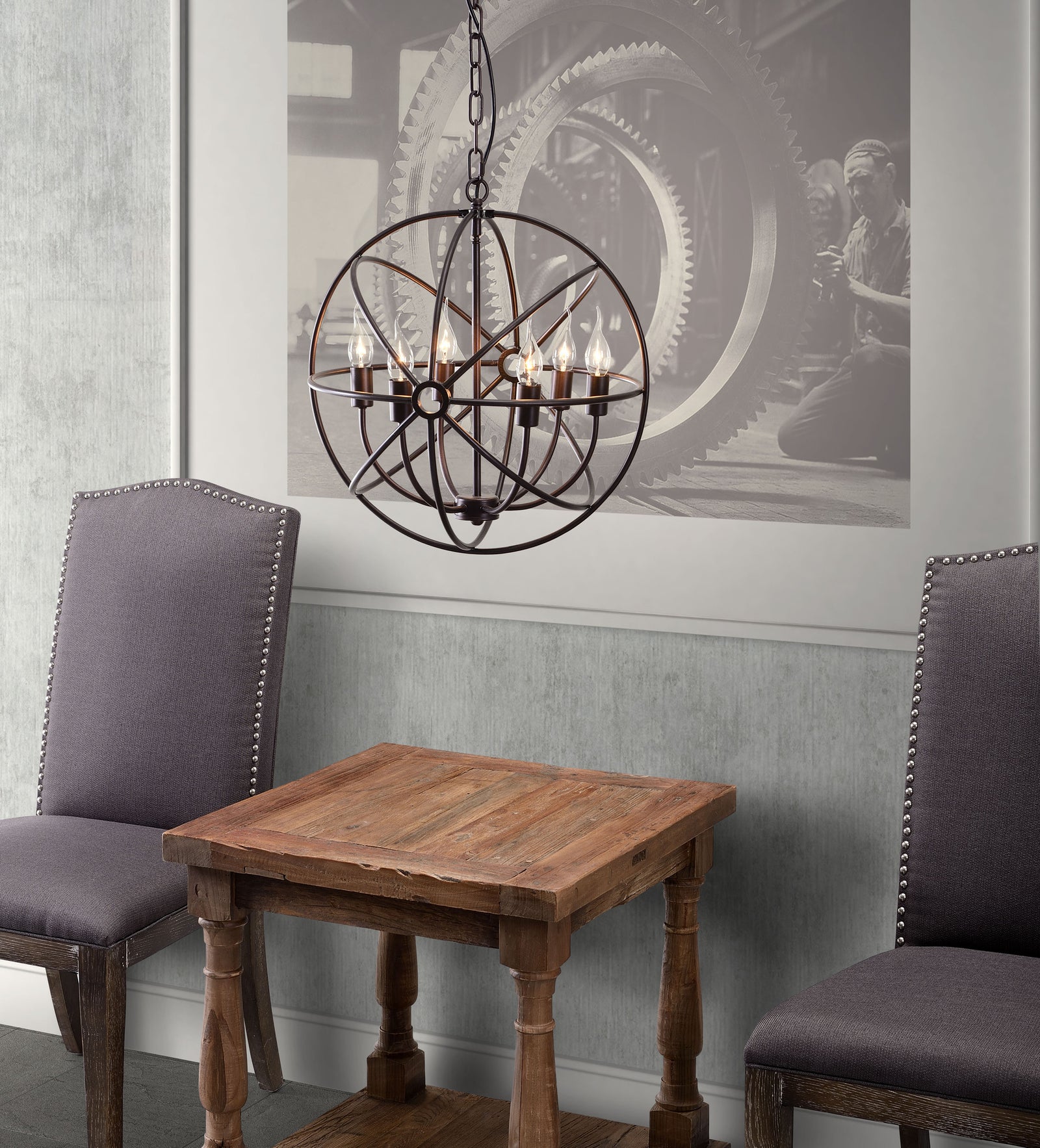 Haak Ceiling Lamp Rust