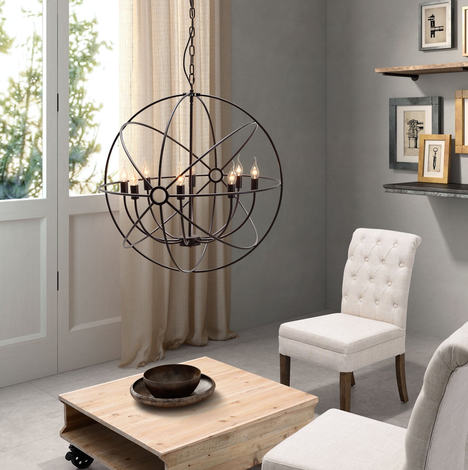 Haaren Ceiling Lamp Rust