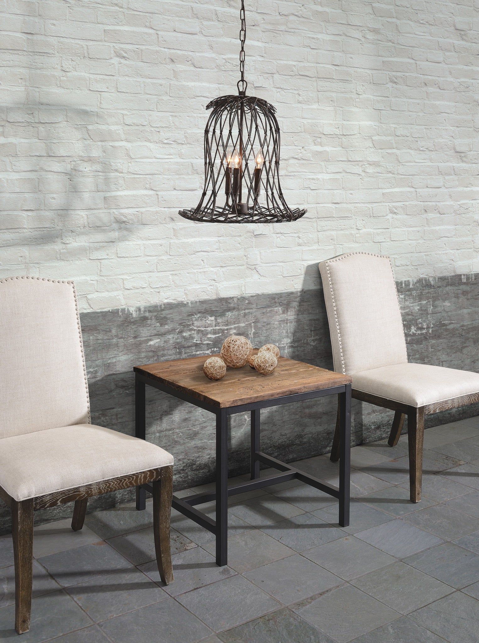 Falmouth Side Table Distressed Natural