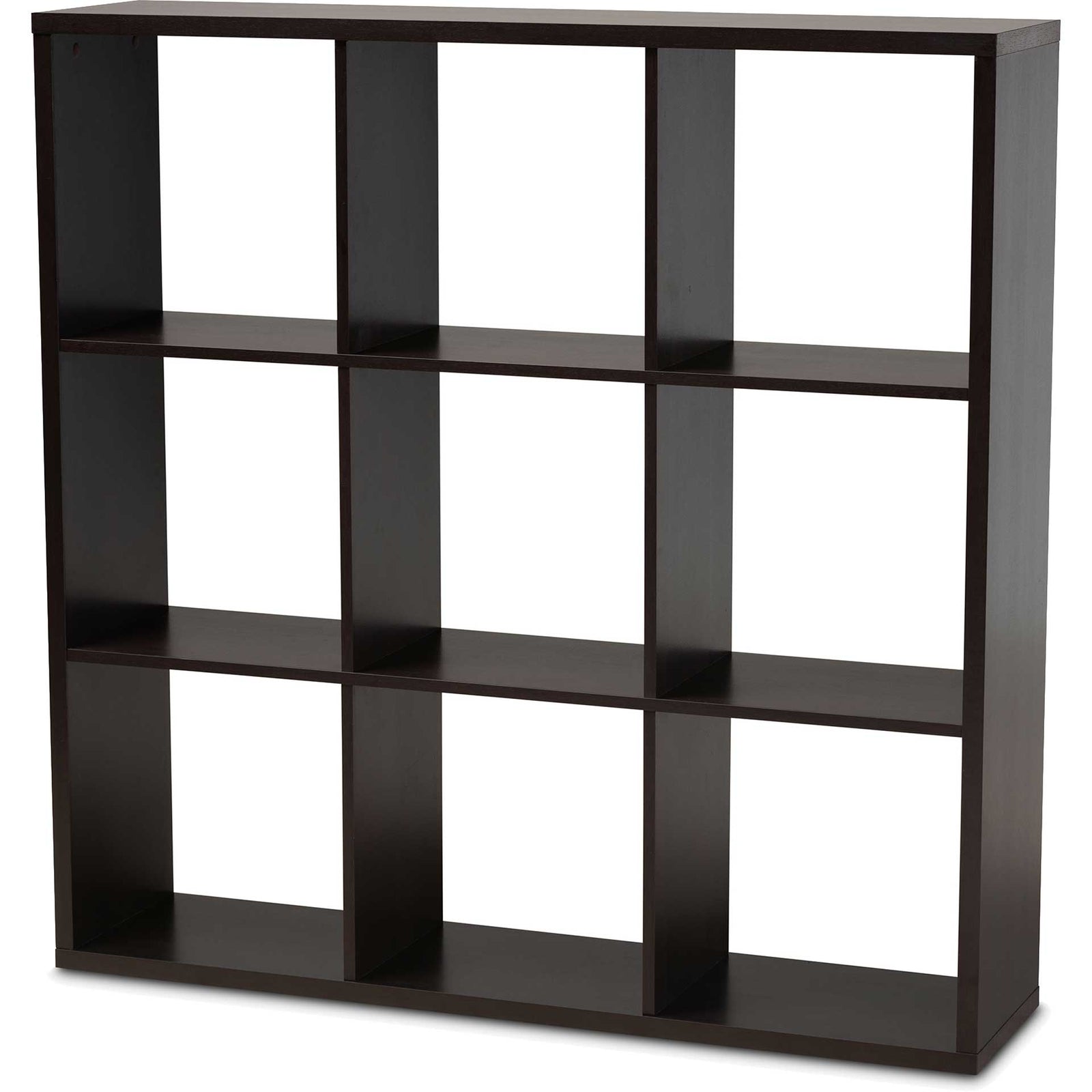 James 9-Cube Shelving Unit Dark Brown