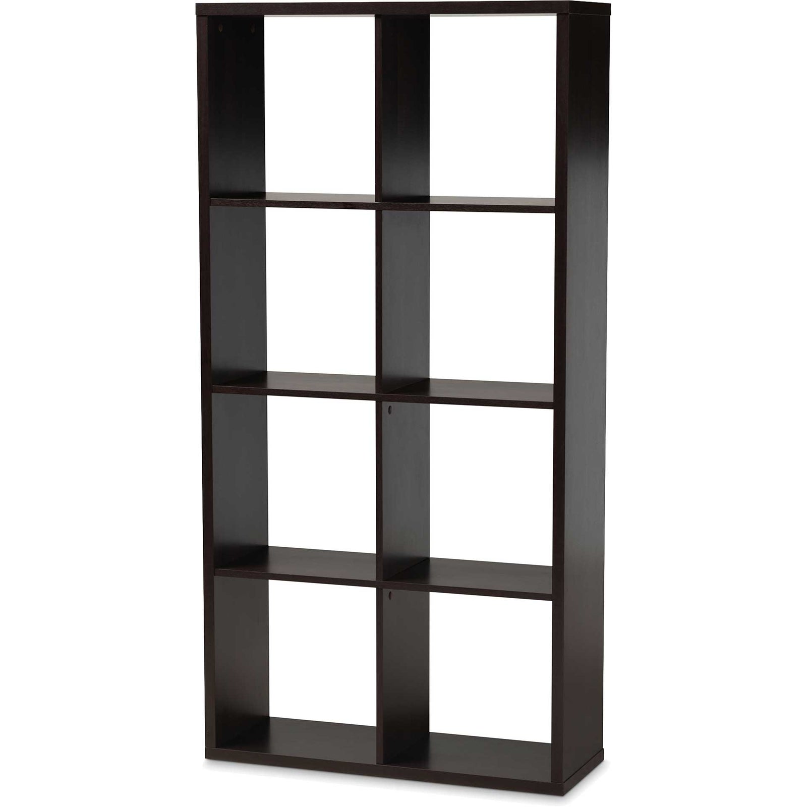 James 8-Cube Shelving Unit Dark Brown