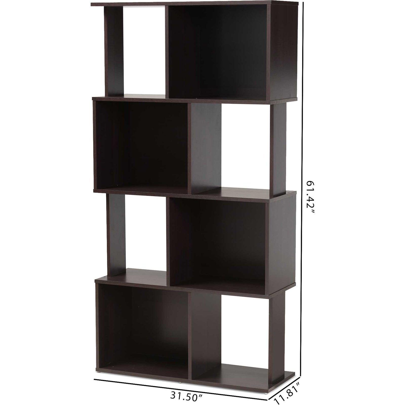 Ricky Bookcase Dark Brown
