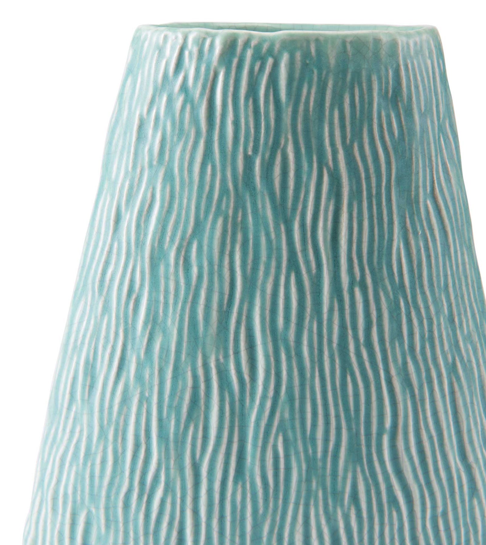 Lineal Vase Matte Green