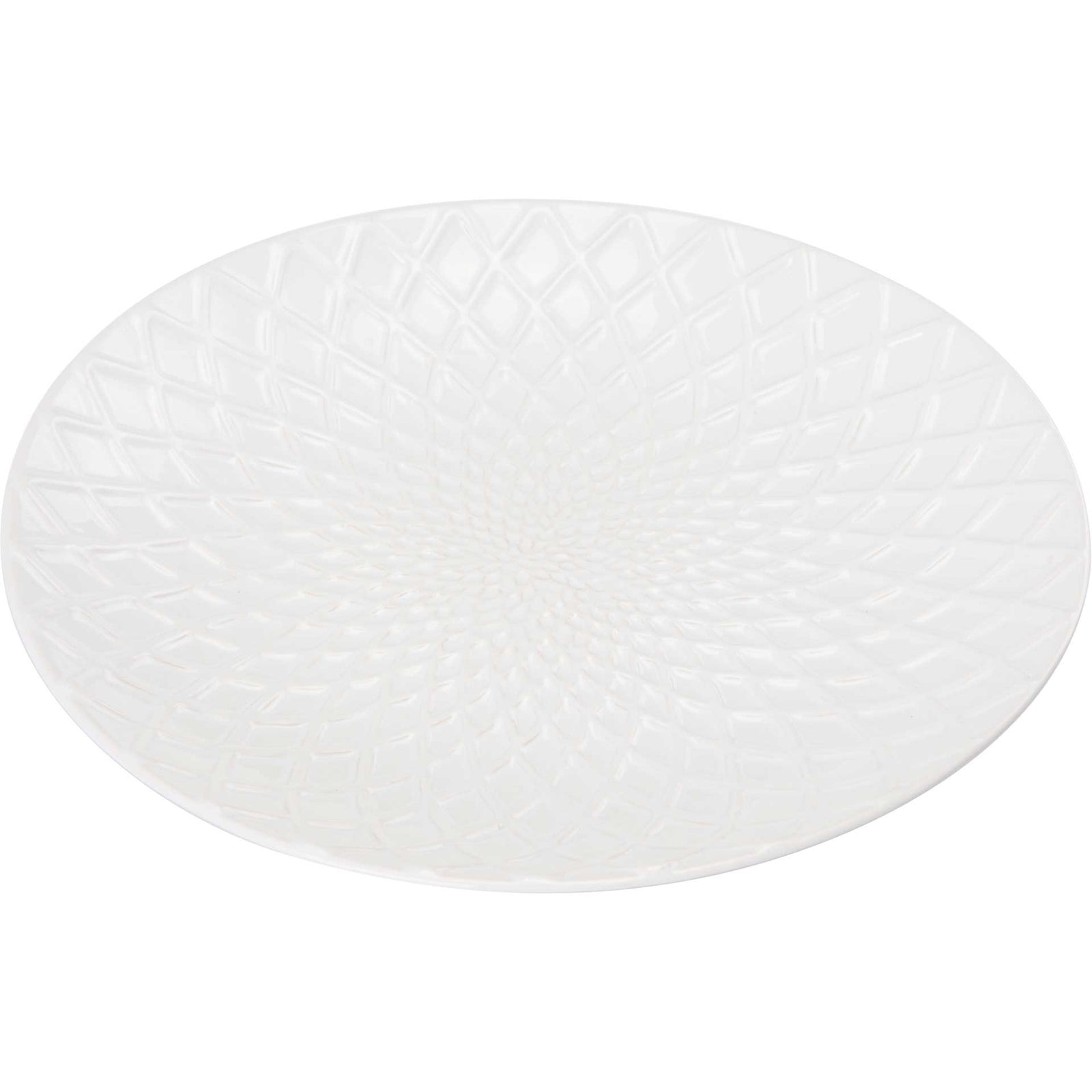 Peacock Plate White