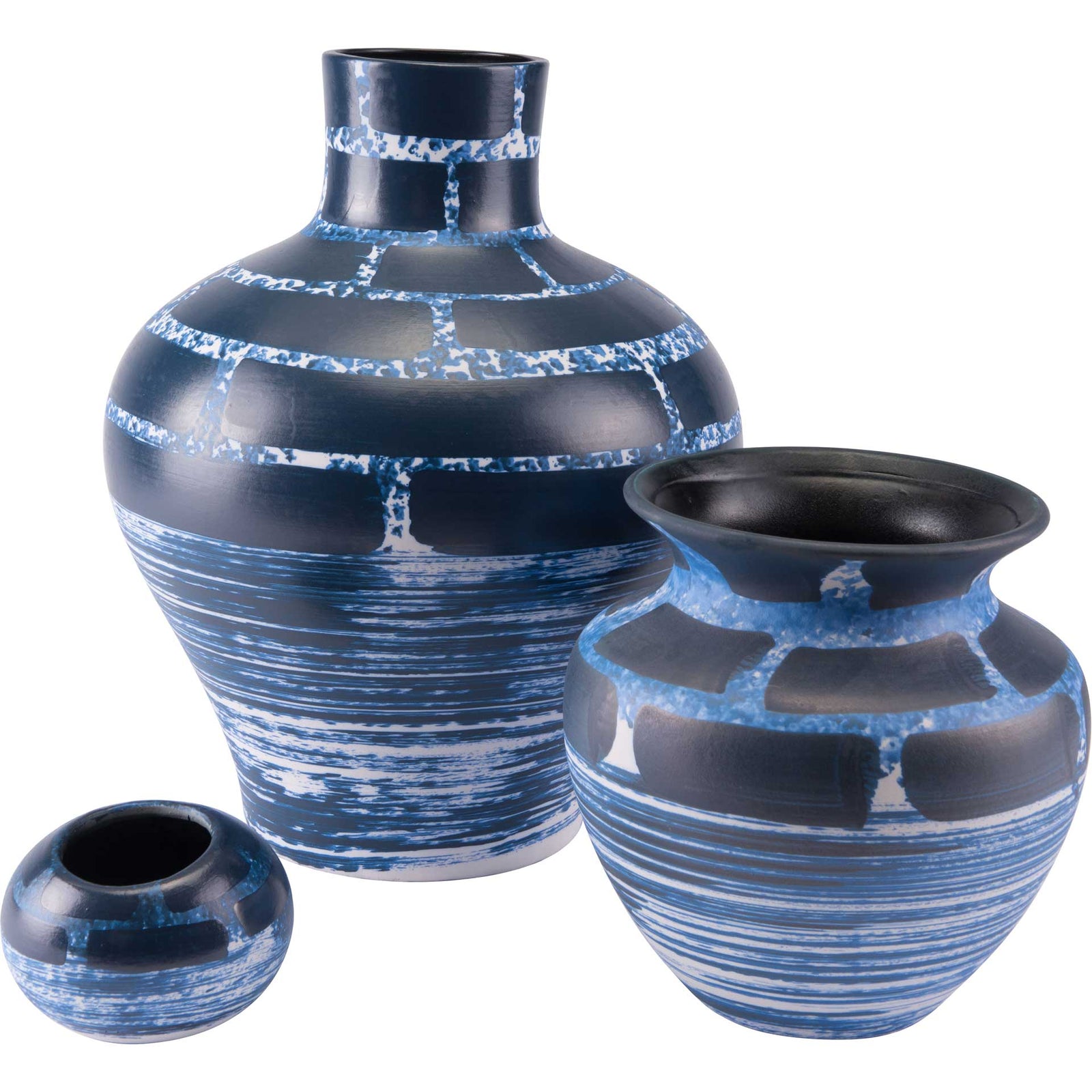 Ocean Vase Blue/White