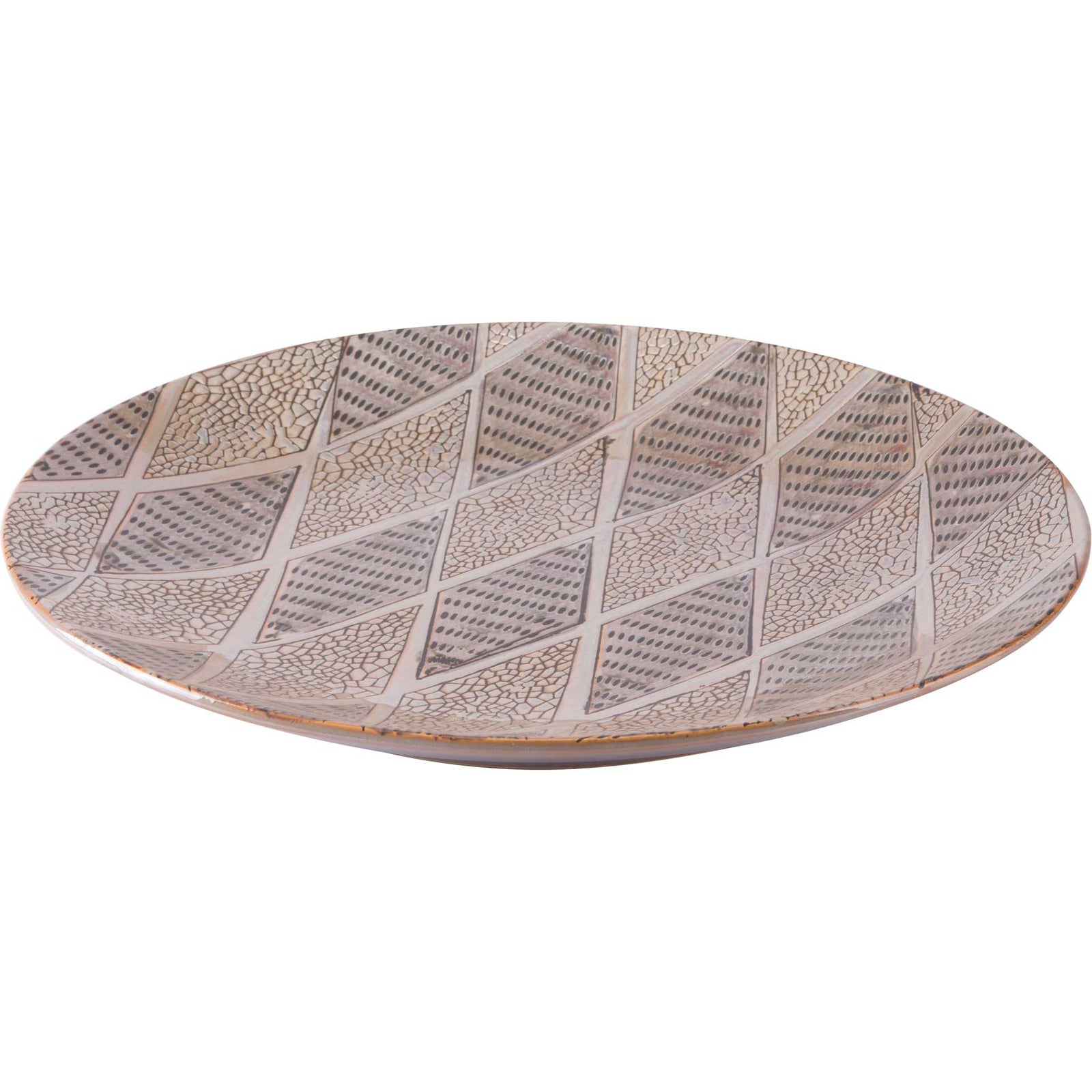 Ikat Plate Brown