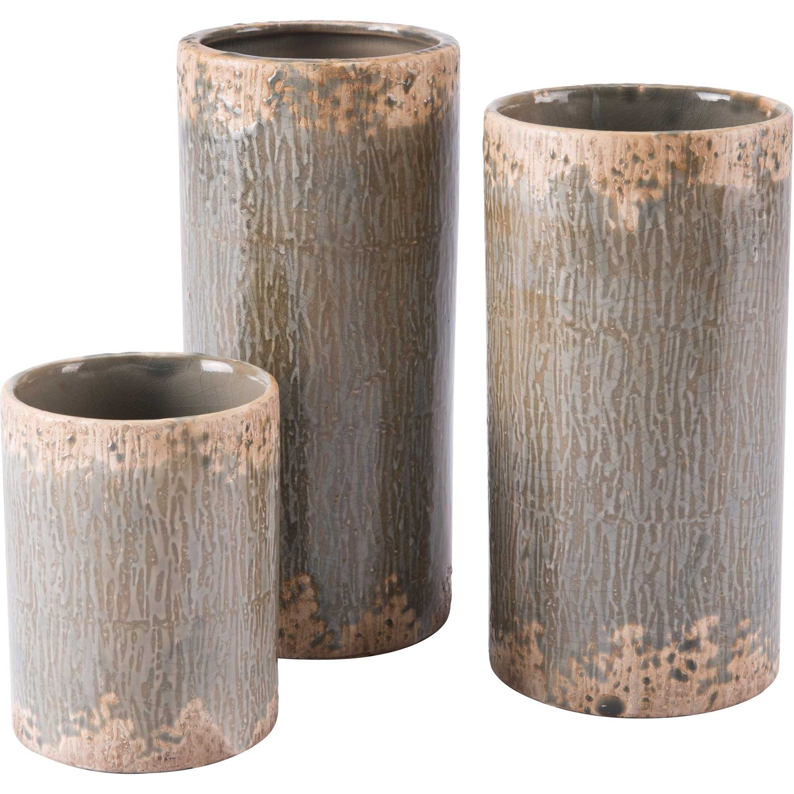 Distressed Blue Vase Distressed Blue