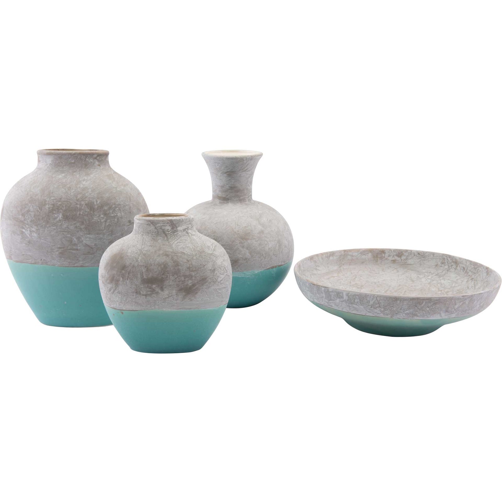 Azte Bowl Gray/Teal