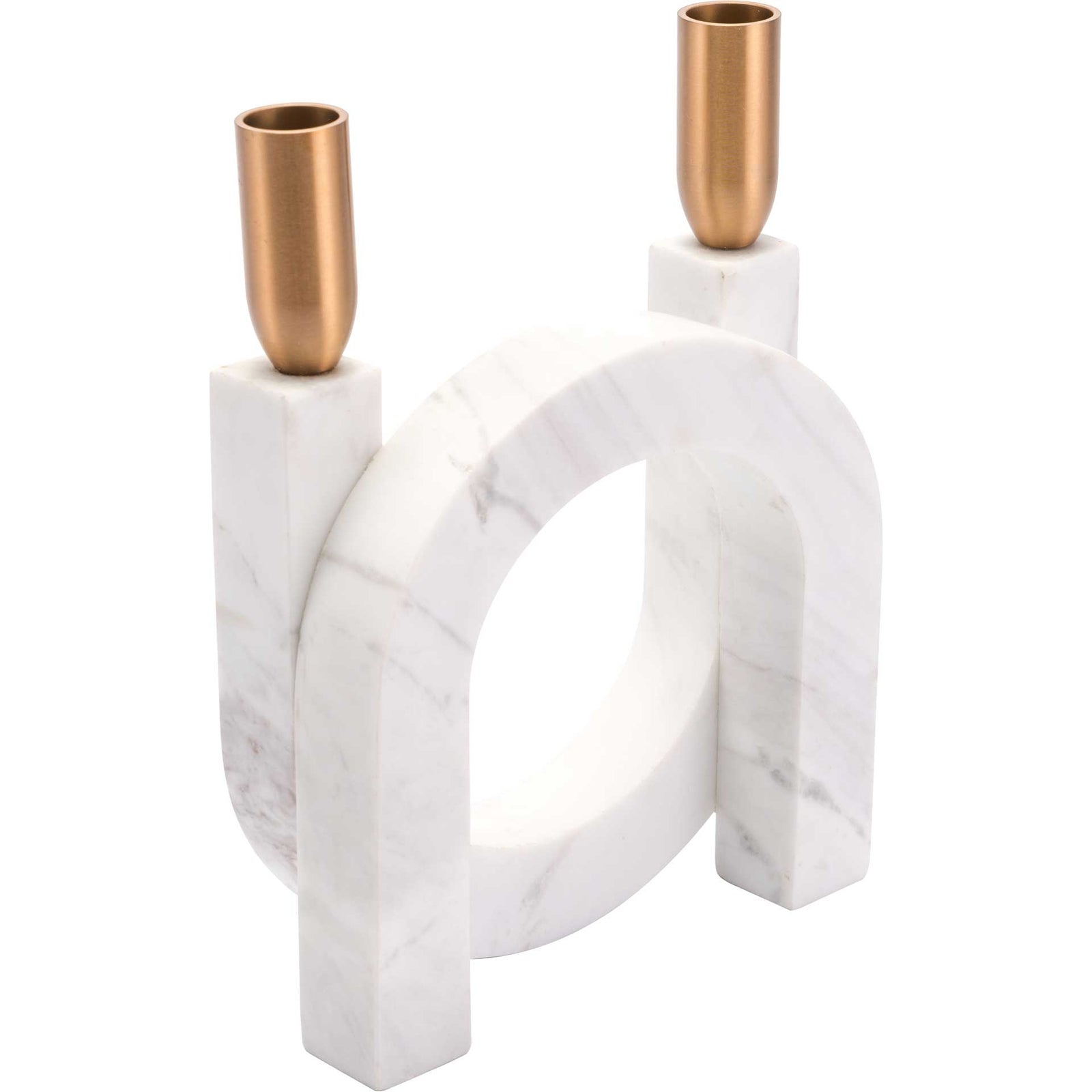 Horseshoe Candle Holder Matte White