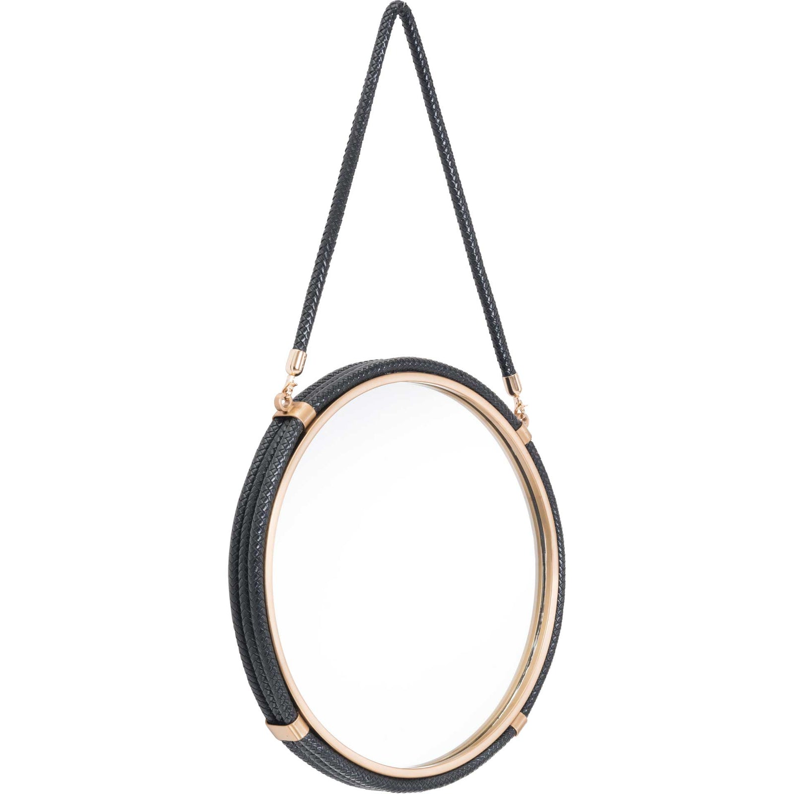 Coastal Round Mirror Black