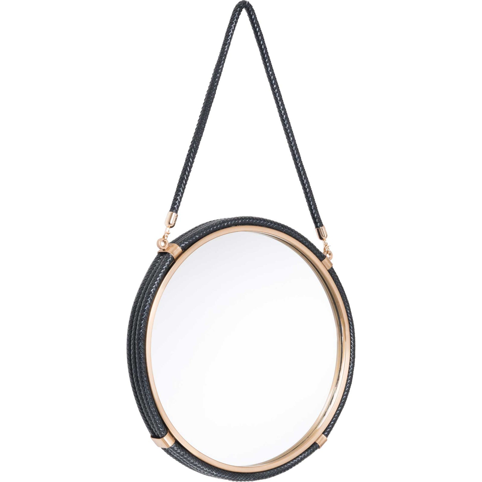 Coastal Round Mirror Black