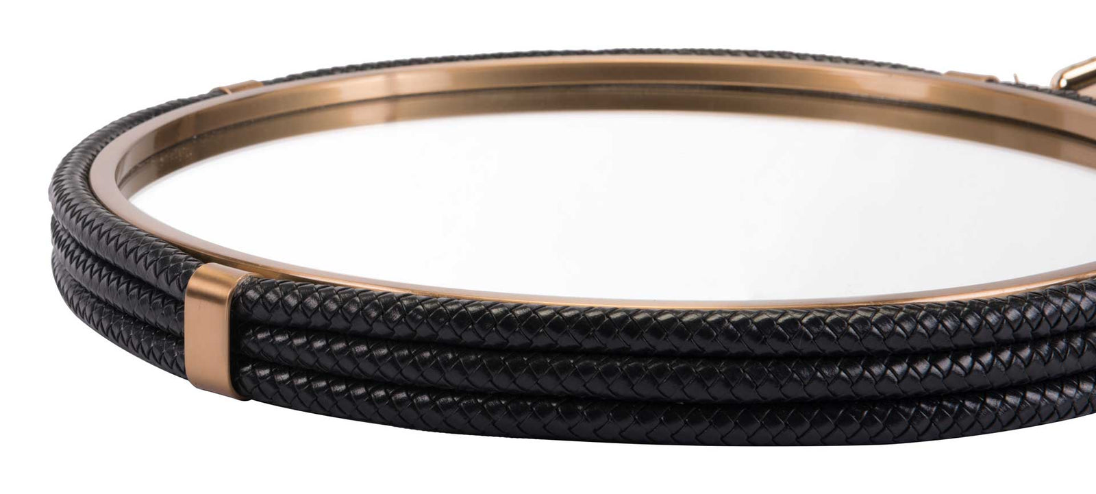 Coastal Round Mirror Black