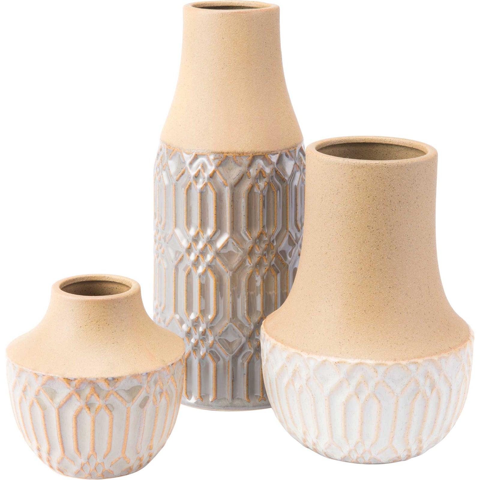 Lattice Two-Tone Bottle Neutral/Gray