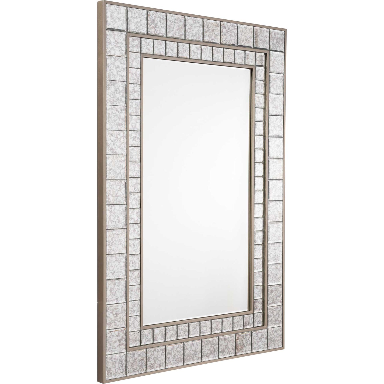 Antique Squares Mirror