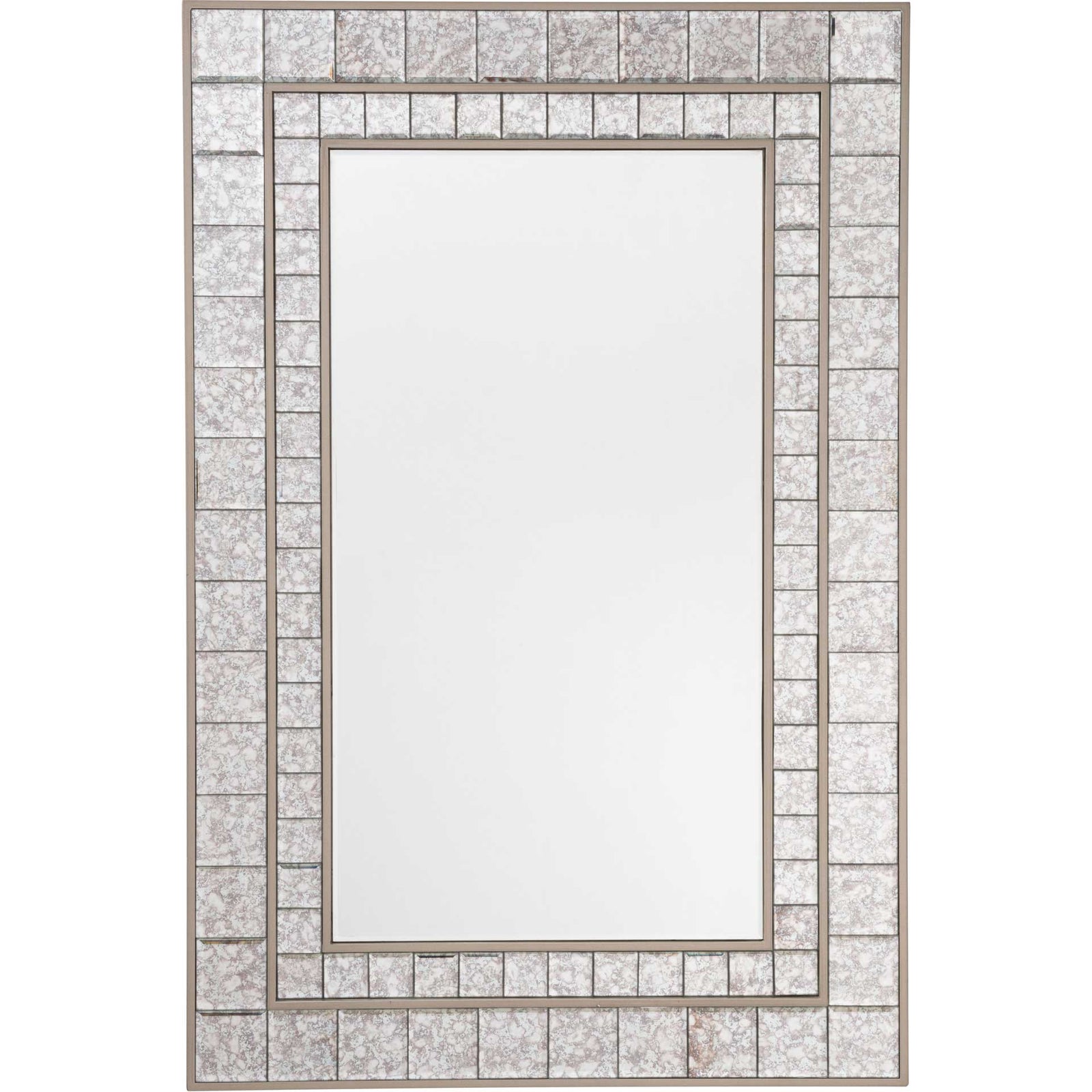 Antique Squares Mirror